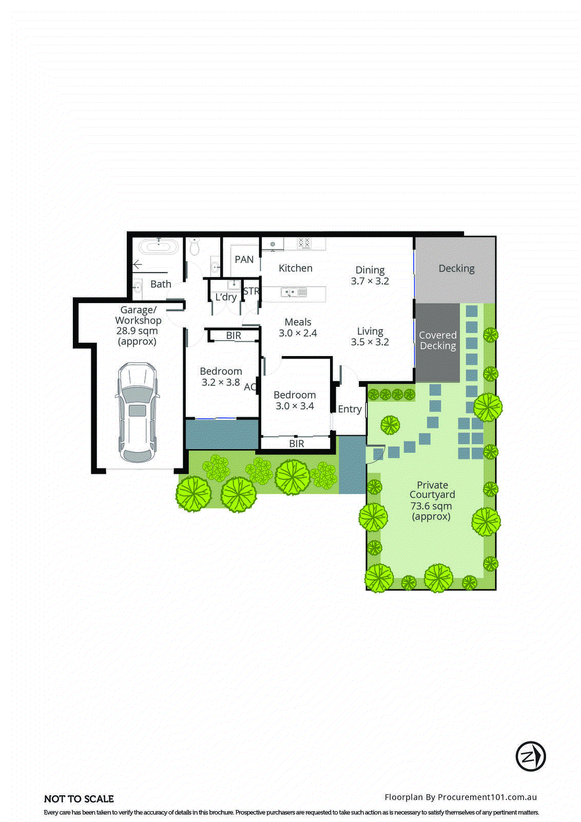 2/25 Abercrombie Avenue, Keysborough VIC 3173 - Floorplan
