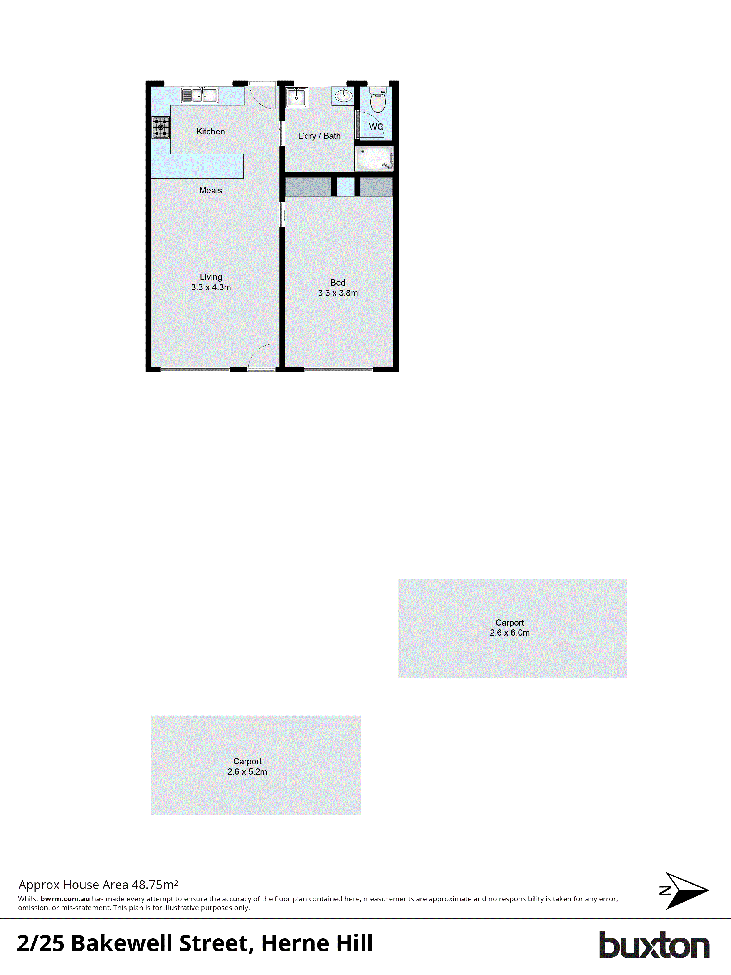 2/25 Bakewell Street, Herne Hill VIC 3218 - Floorplan