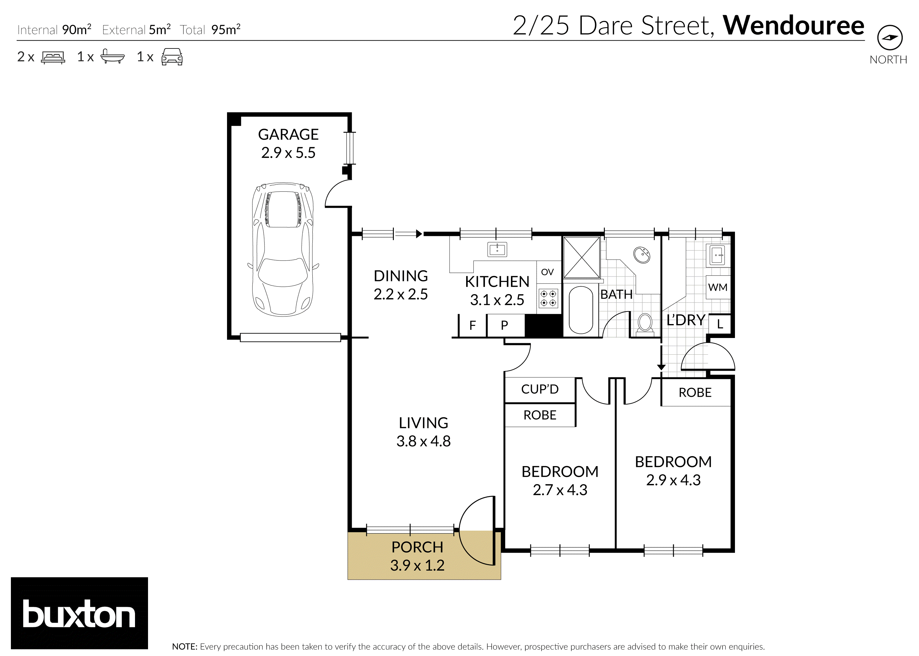 2/25 Dare Street, Wendouree VIC 3355 - Floorplan