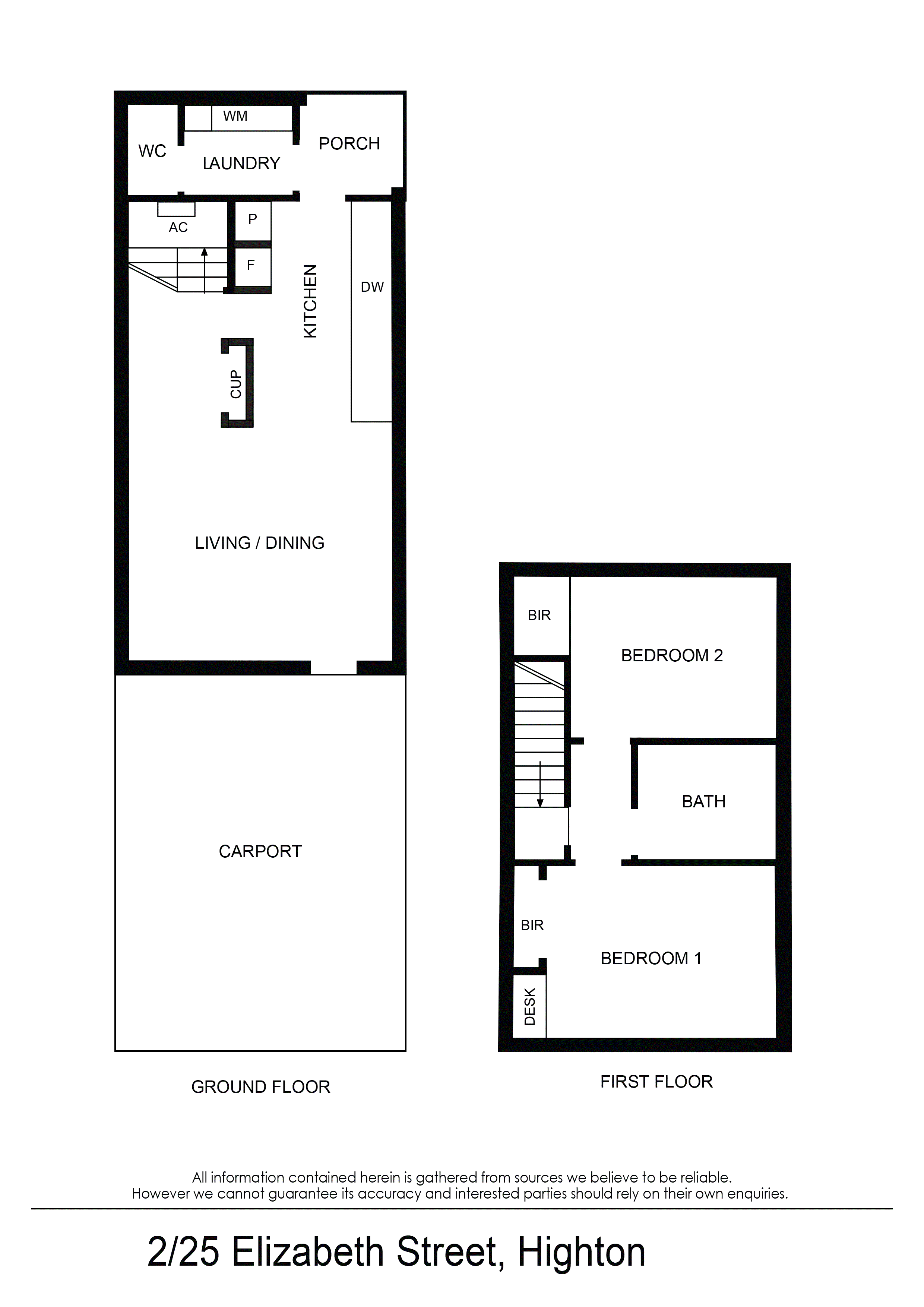 2/25 Elizabeth Street, Highton VIC 3216 - Floorplan