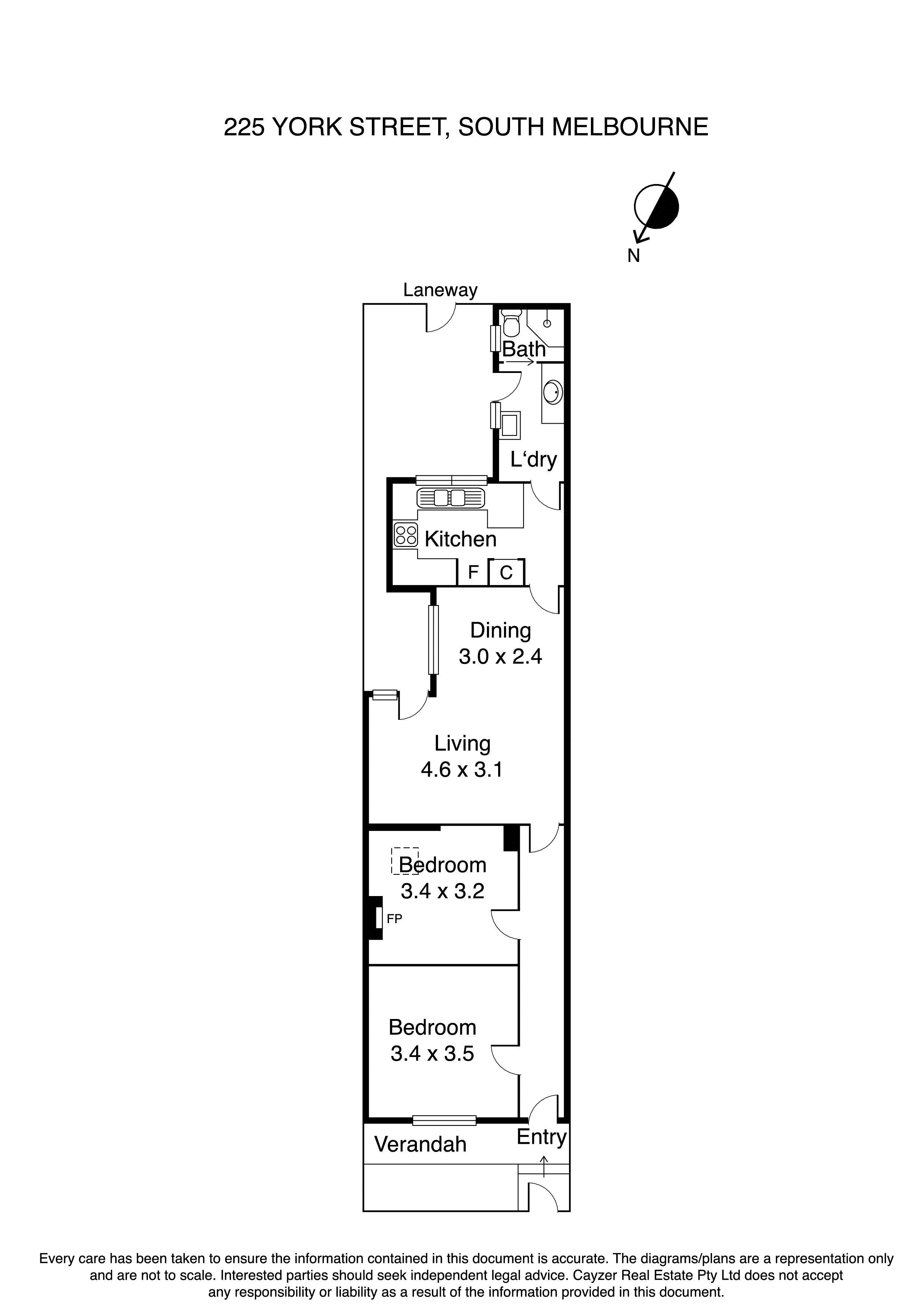 225 York Street, SOUTH MELBOURNE VIC 3205 - Floorplan