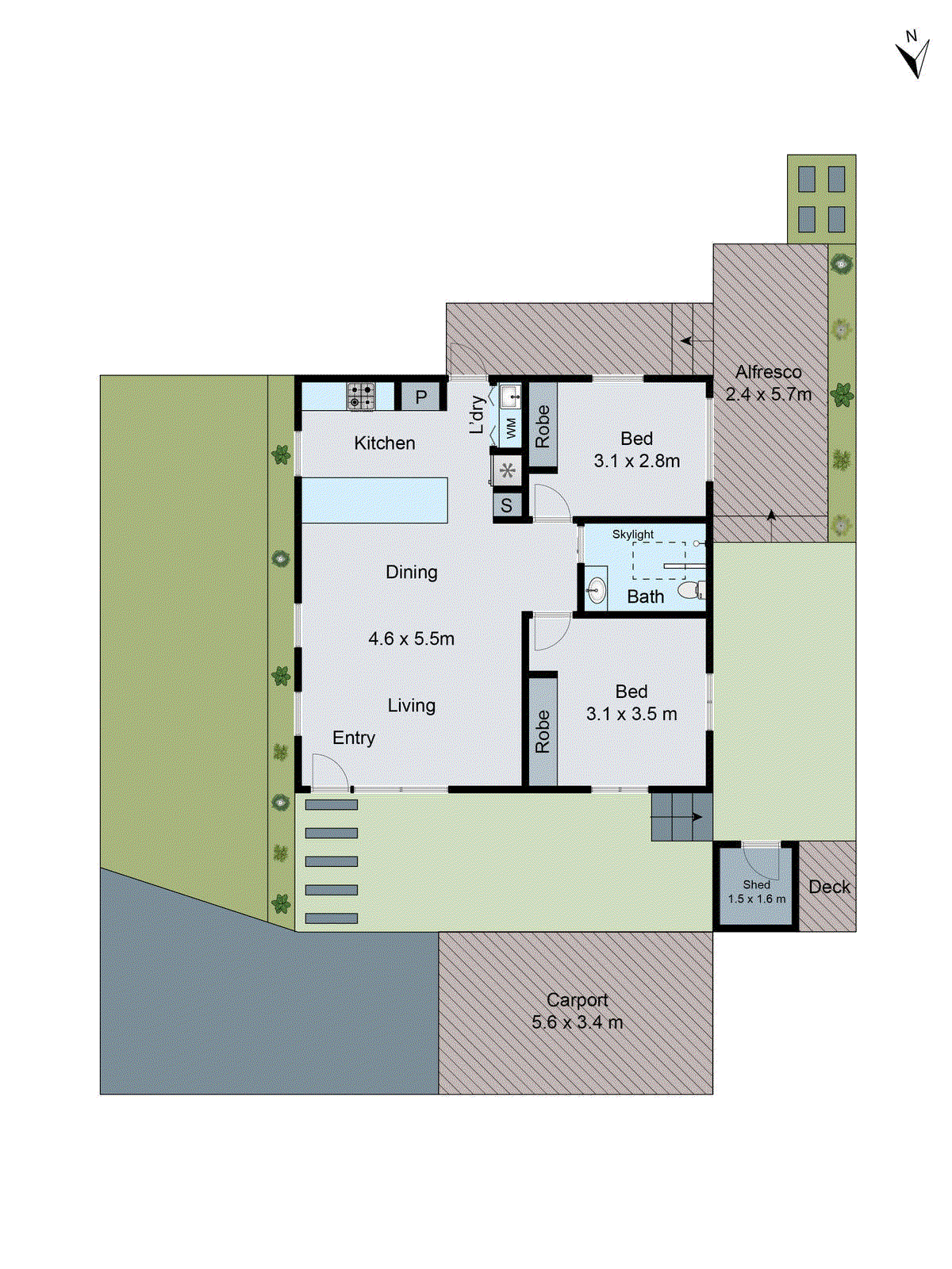 2/251 Noble Street, Newtown VIC 3220 - Floorplan