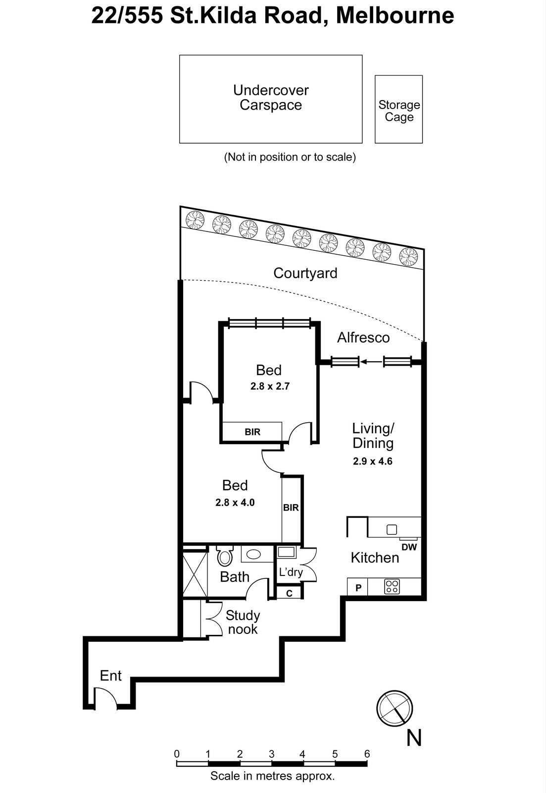 22/555 St Kilda Road, Melbourne VIC 3004 - Floorplan