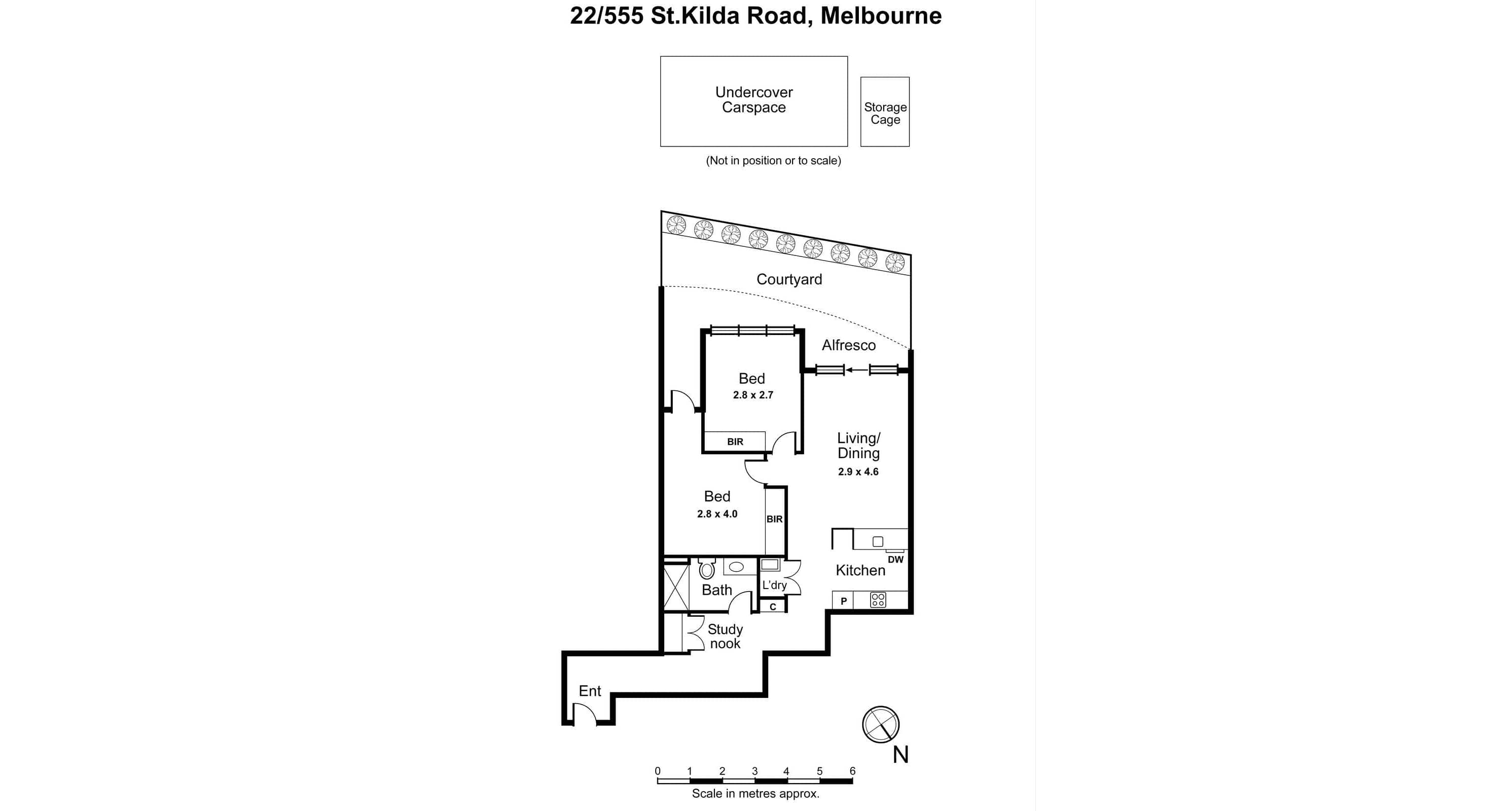 22/555 St Kilda Road, Melbourne VIC 3004 - Floorplan