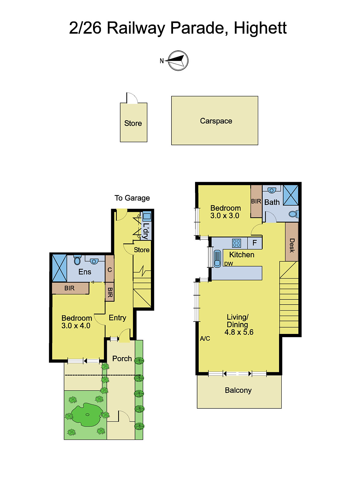 2/26 Railway Parade, Highett VIC 3190 - Floorplan