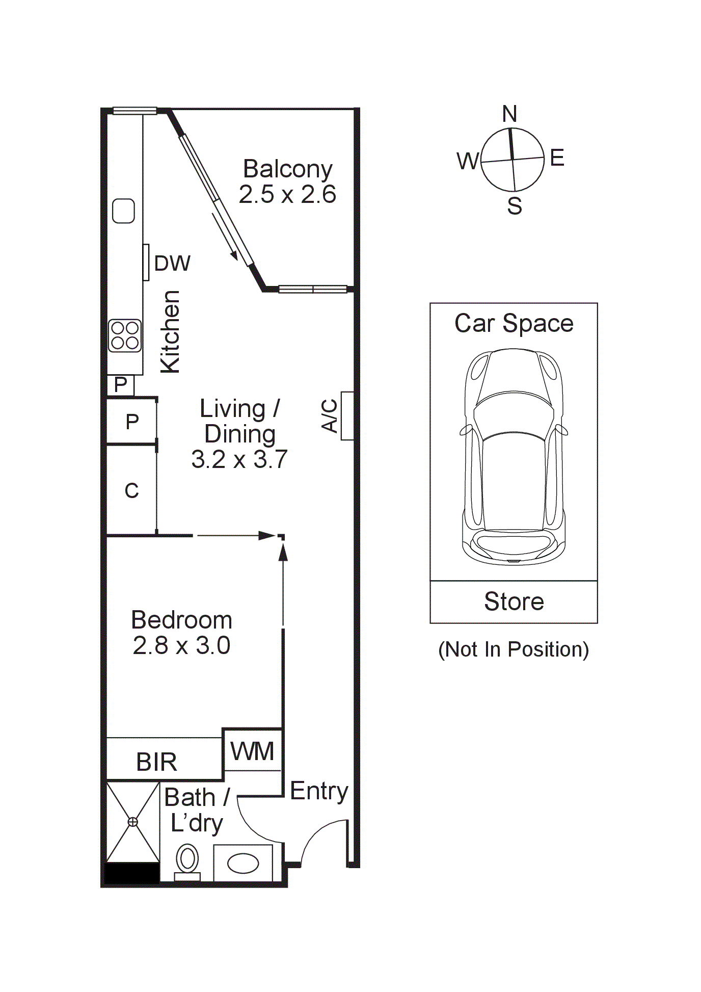 226/2 Hobson Street, South Yarra VIC 3141 - Floorplan