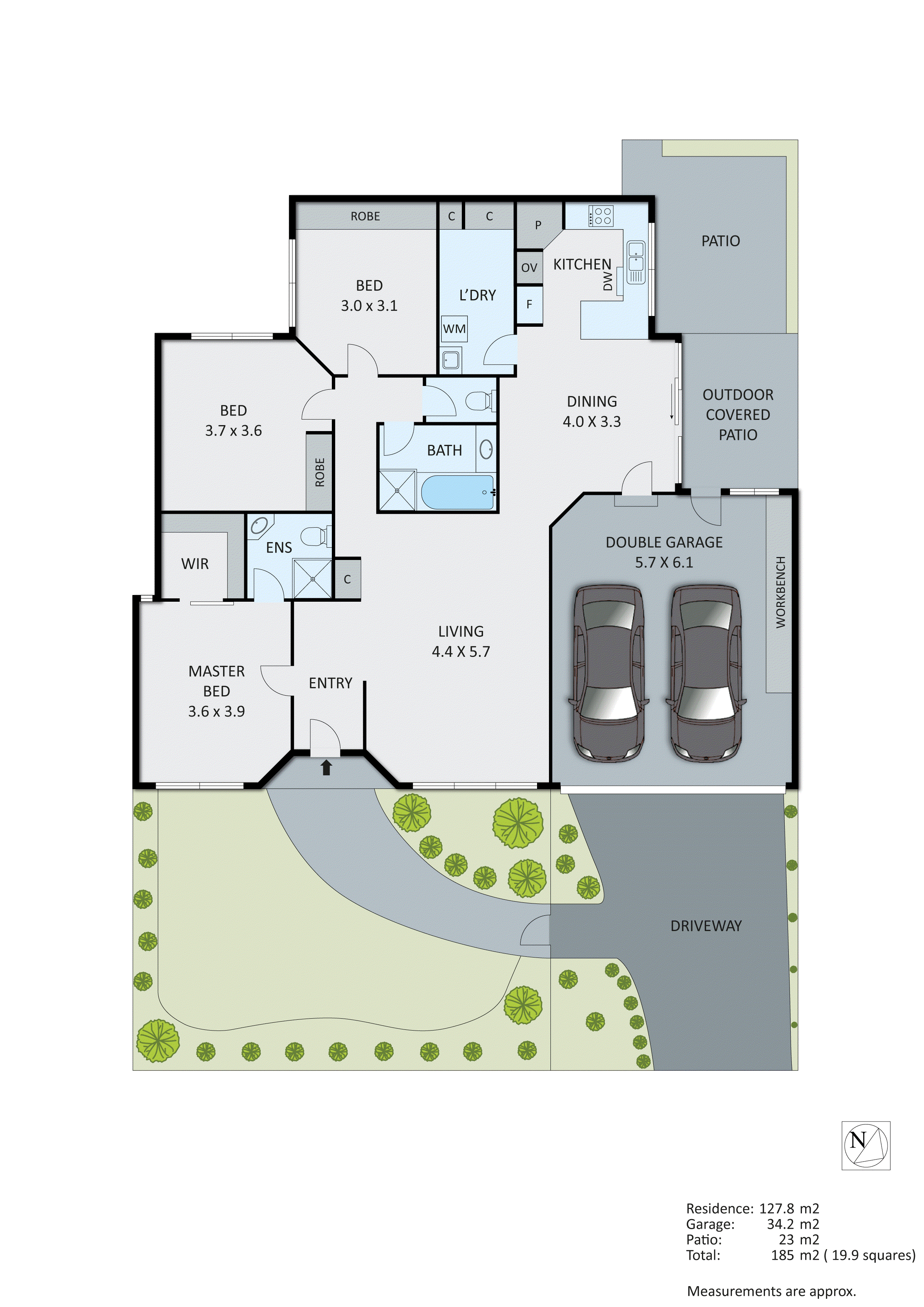 2/276-278 Spring Road, Dingley Village VIC 3172 - Floorplan