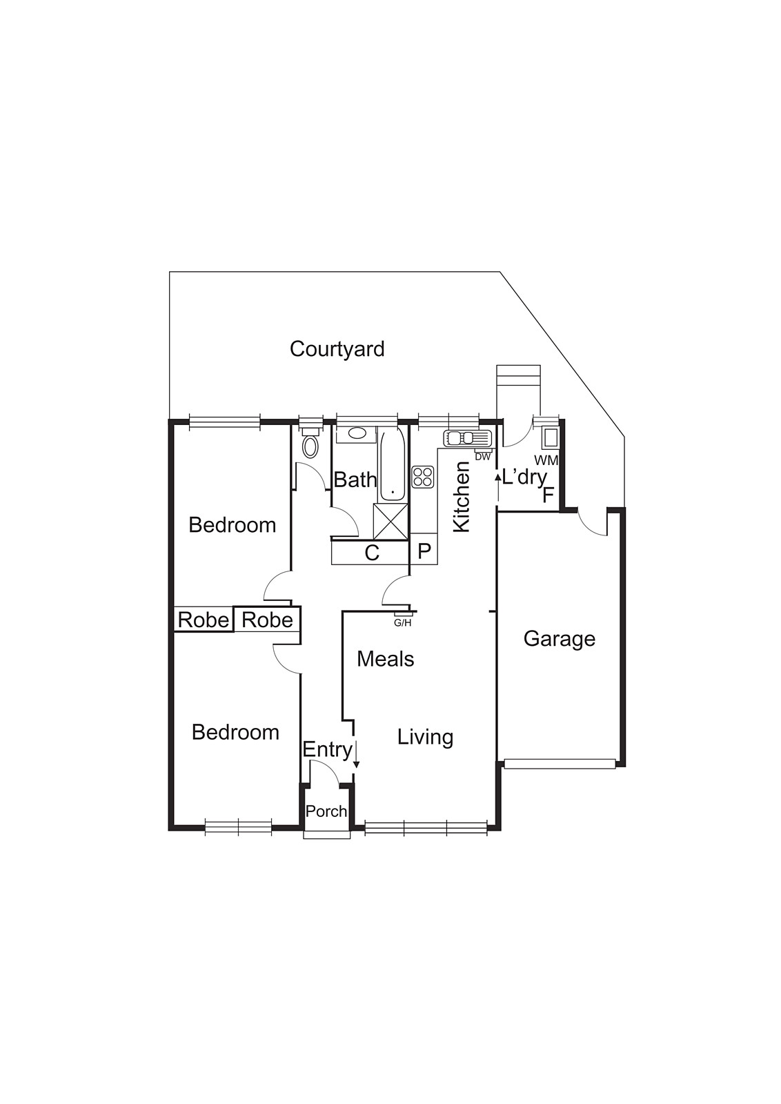 2/28 Monash Street, Bentleigh East VIC 3165 - Floorplan