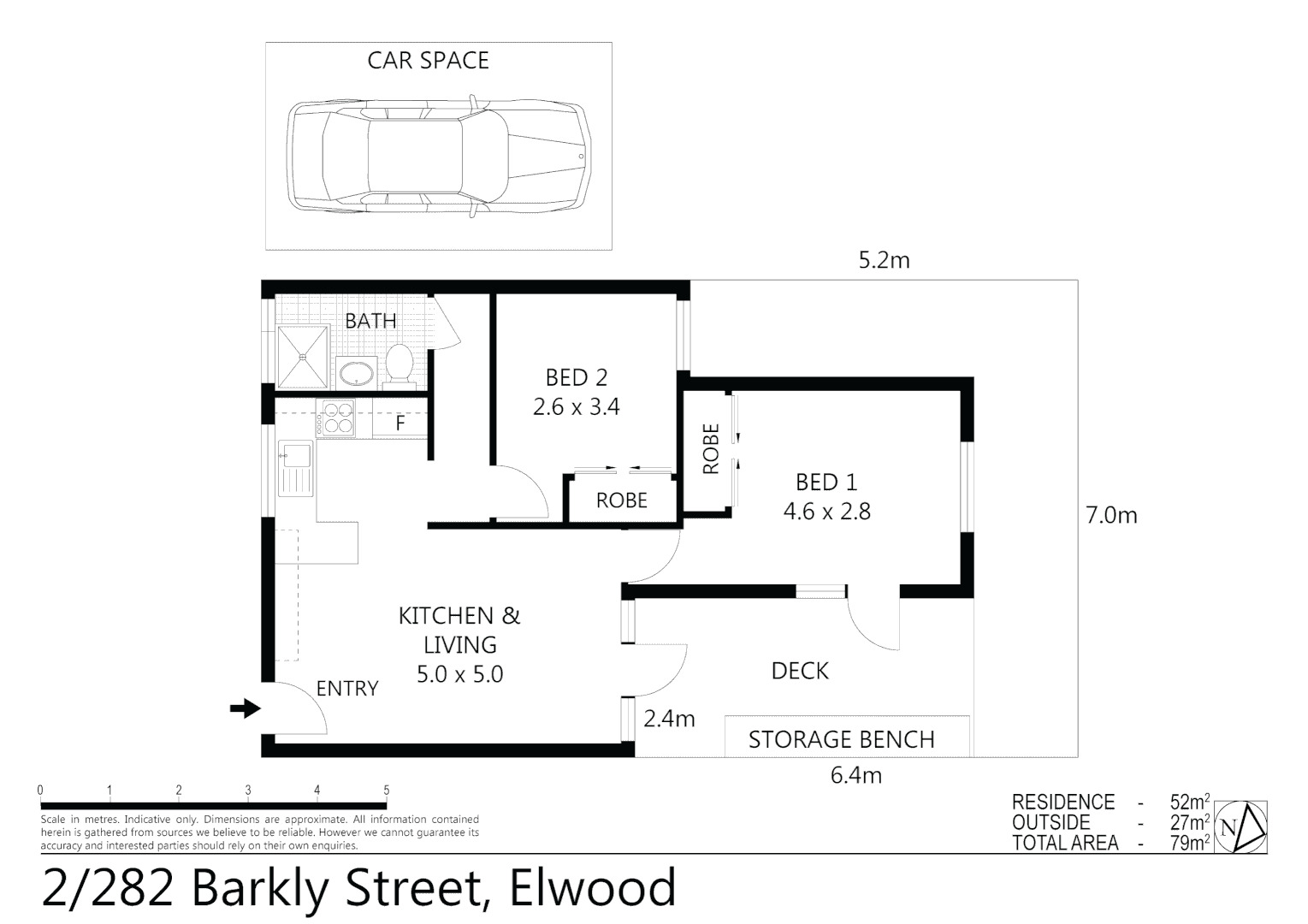2/282 Barkly Street, Elwood VIC 3184 - Floorplan