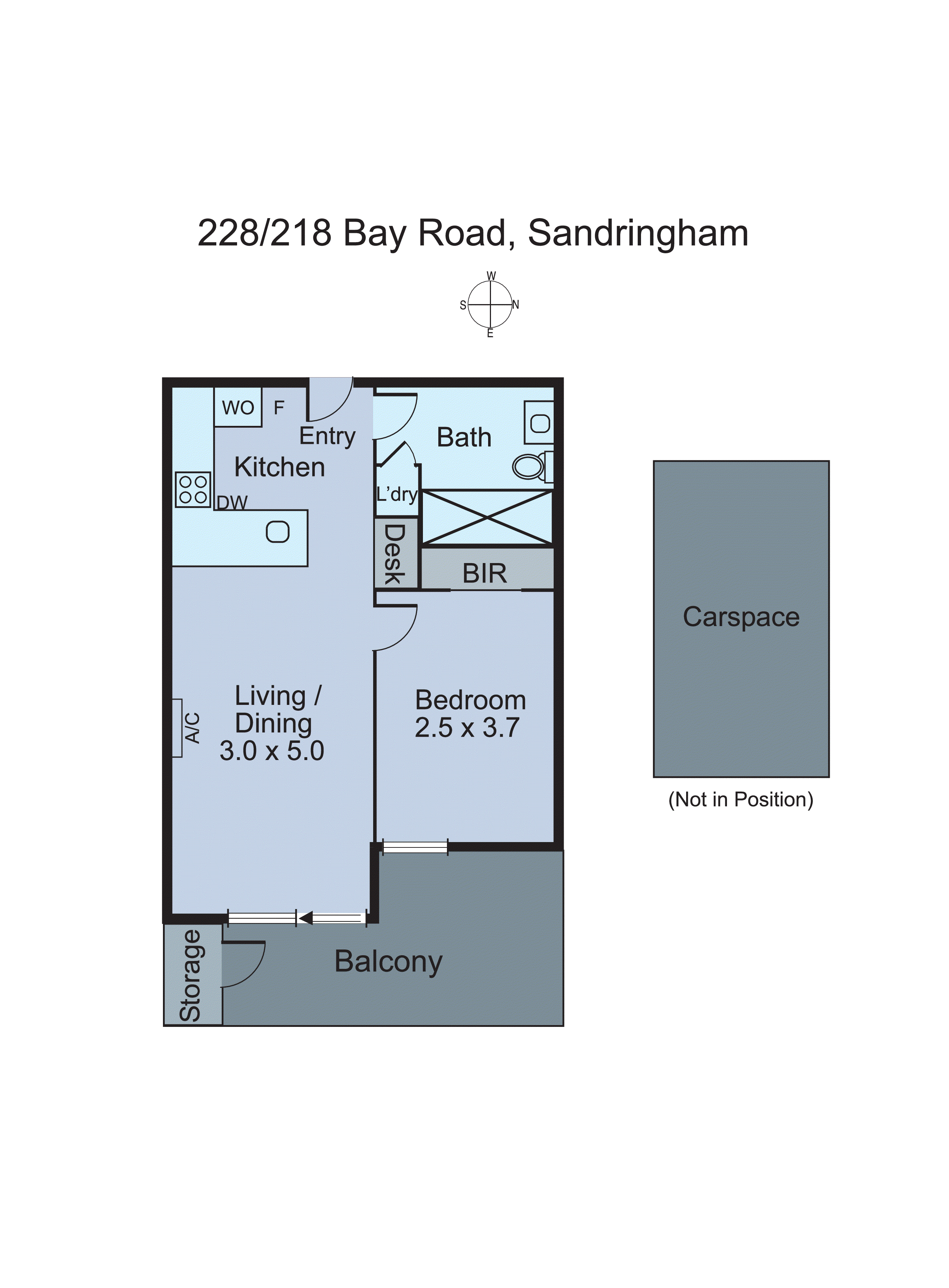 228/218 Bay Road, Sandringham VIC 3191 - Floorplan