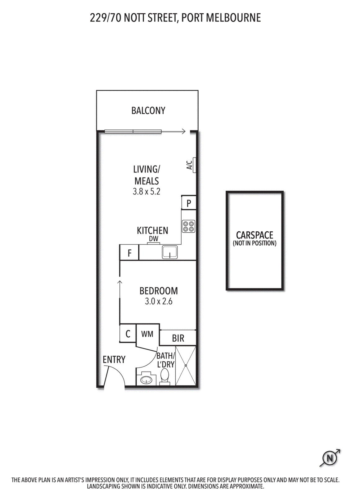 229/70 Nott Street, Port Melbourne VIC 3207 - Floorplan