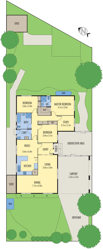23 Admirala Avenue, Dandenong North VIC 3175 - Floorplan