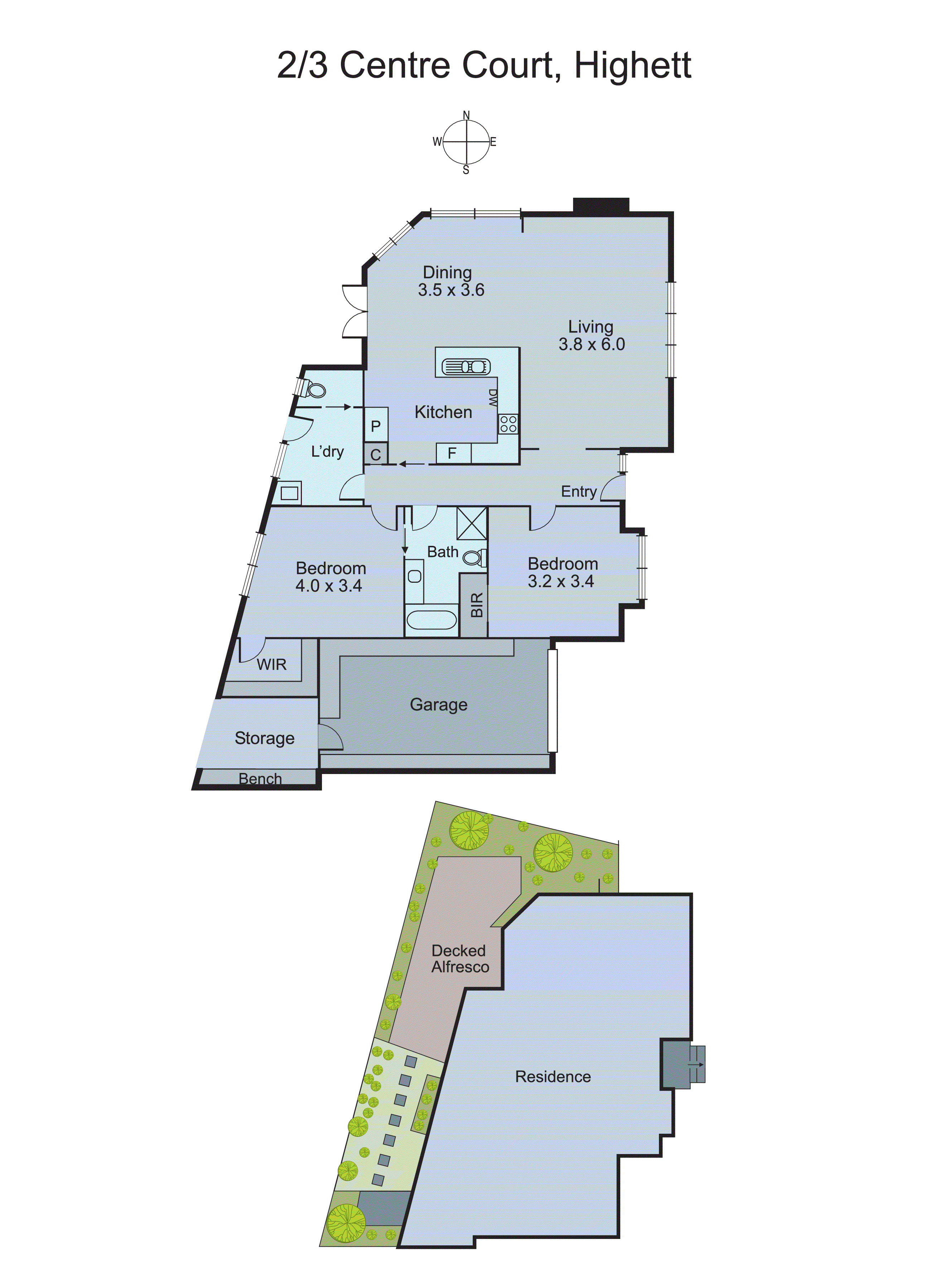 2/3 Centre Court, Highett VIC 3190 - Floorplan