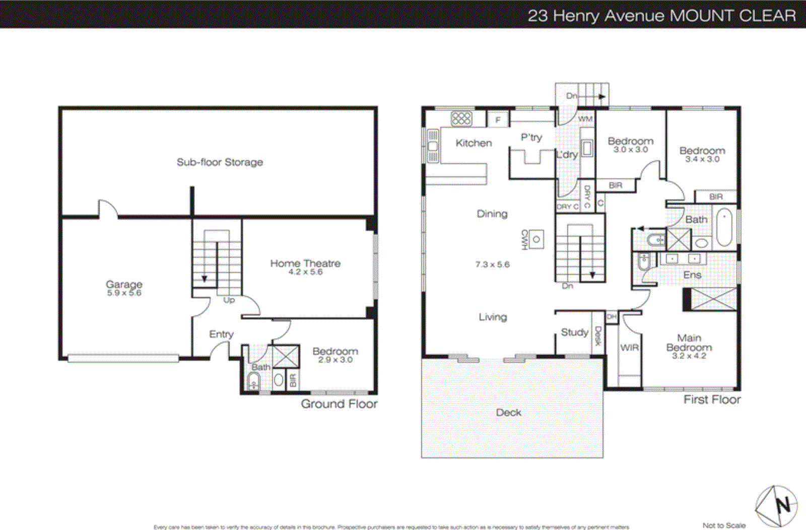 23 Henry Avenue, Mount Clear VIC 3350 - Floorplan