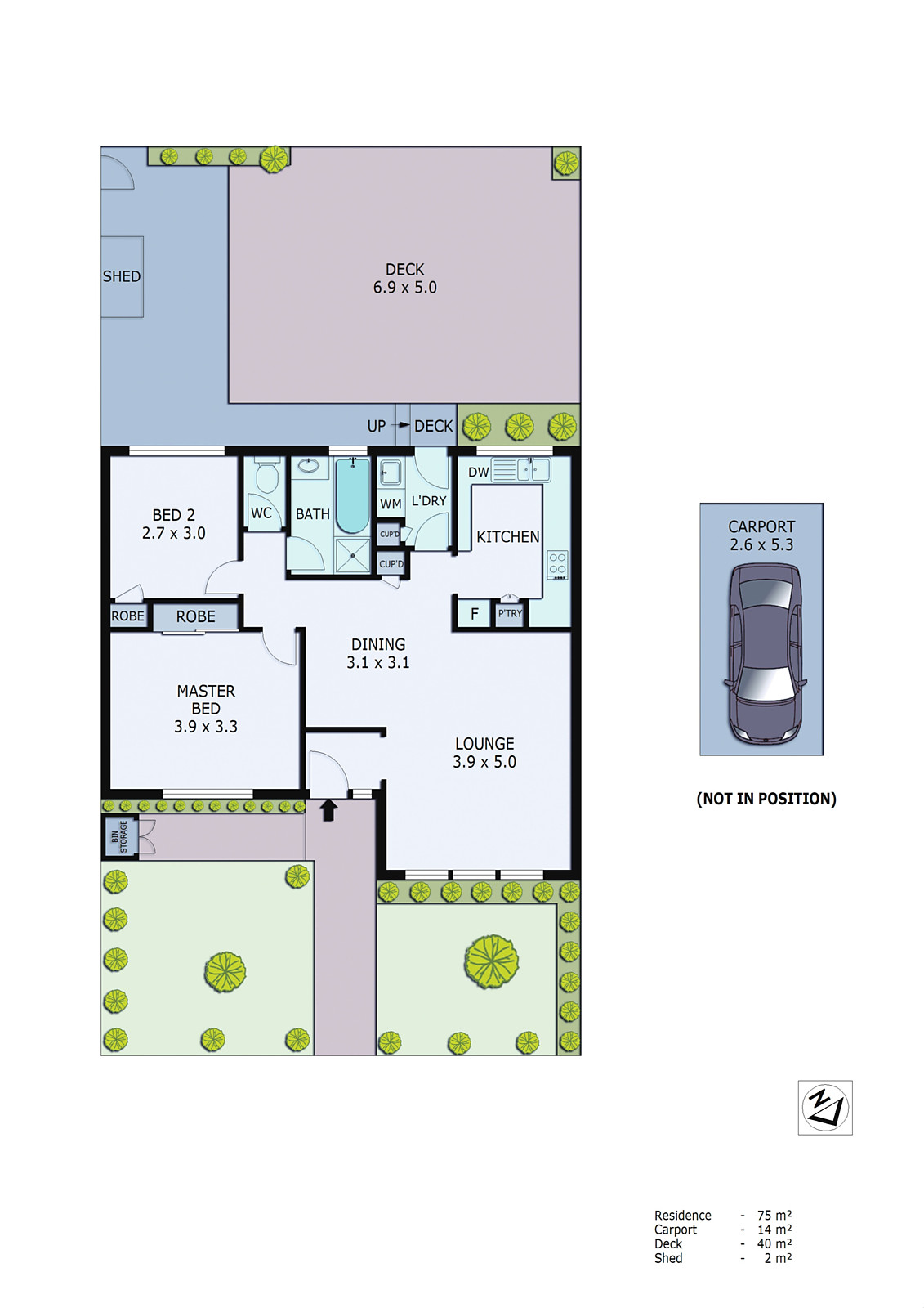 2/3 McIntosh Court, Aspendale Gardens VIC 3195 - Floorplan