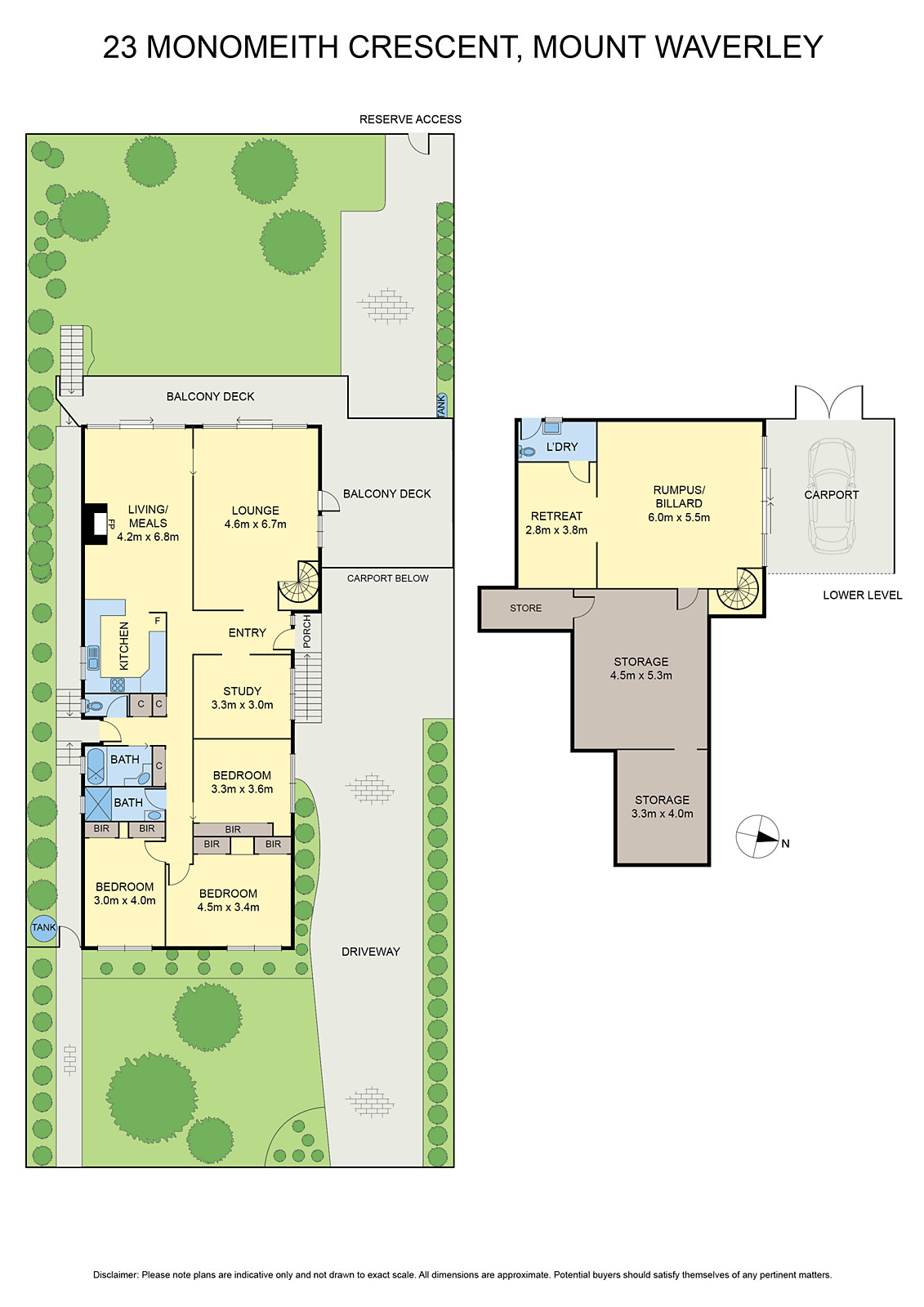 23 Monomeith Crescent, Mount Waverley VIC 3149 - Floorplan