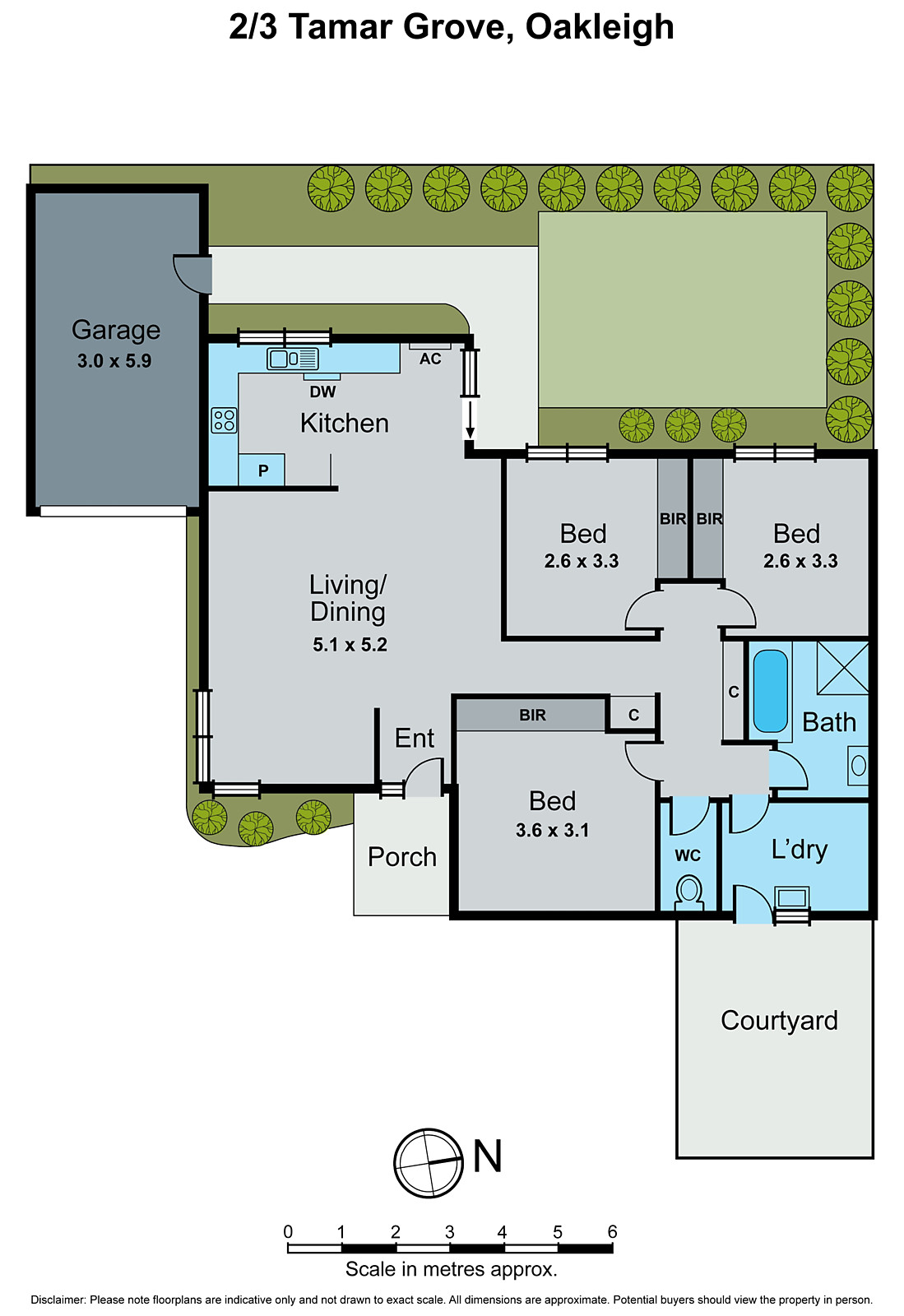 2/3 Tamar Grove, Oakleigh VIC 3166 - Floorplan