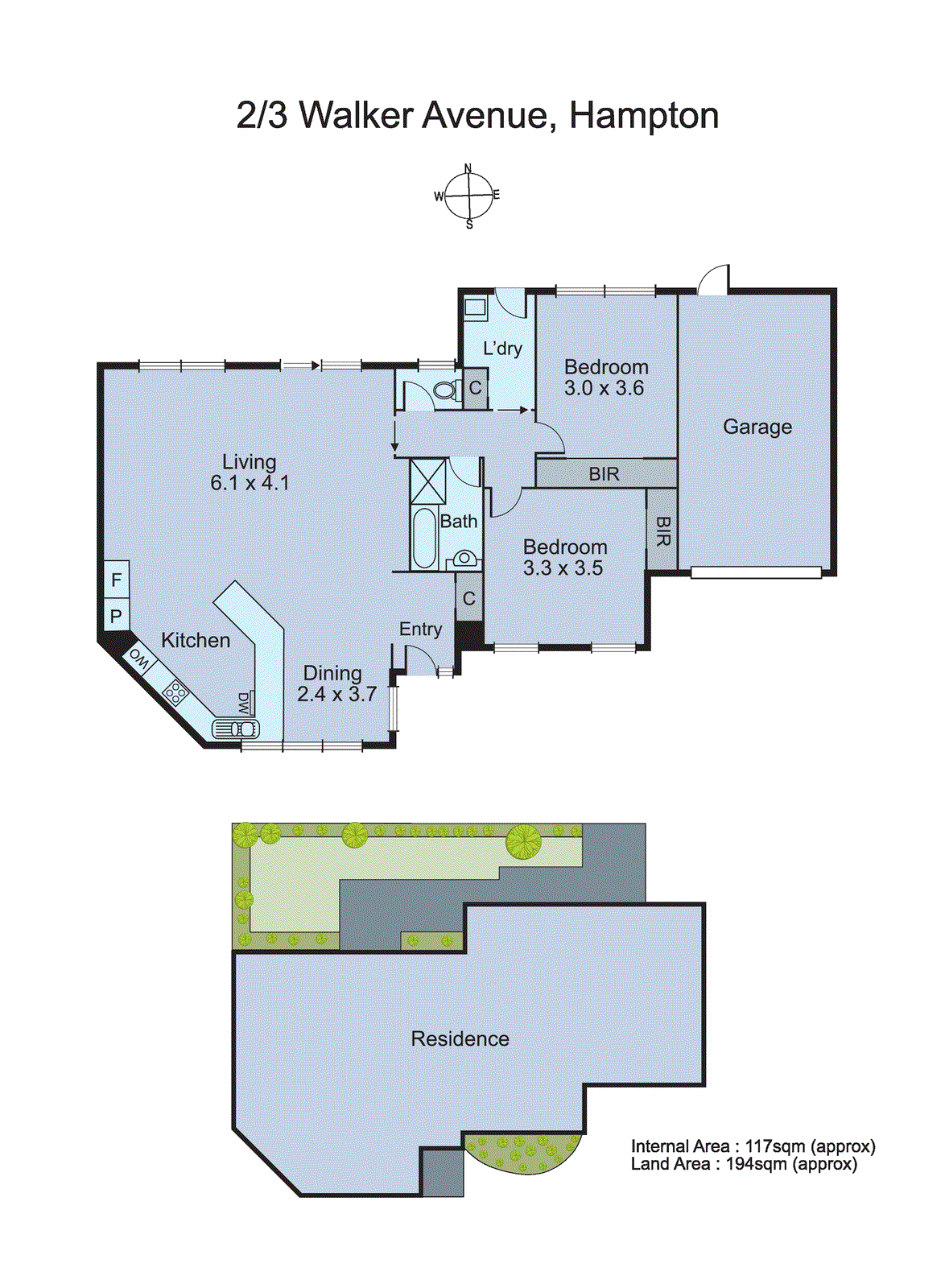 2/3 Walker Avenue, Hampton VIC 3188 - Floorplan