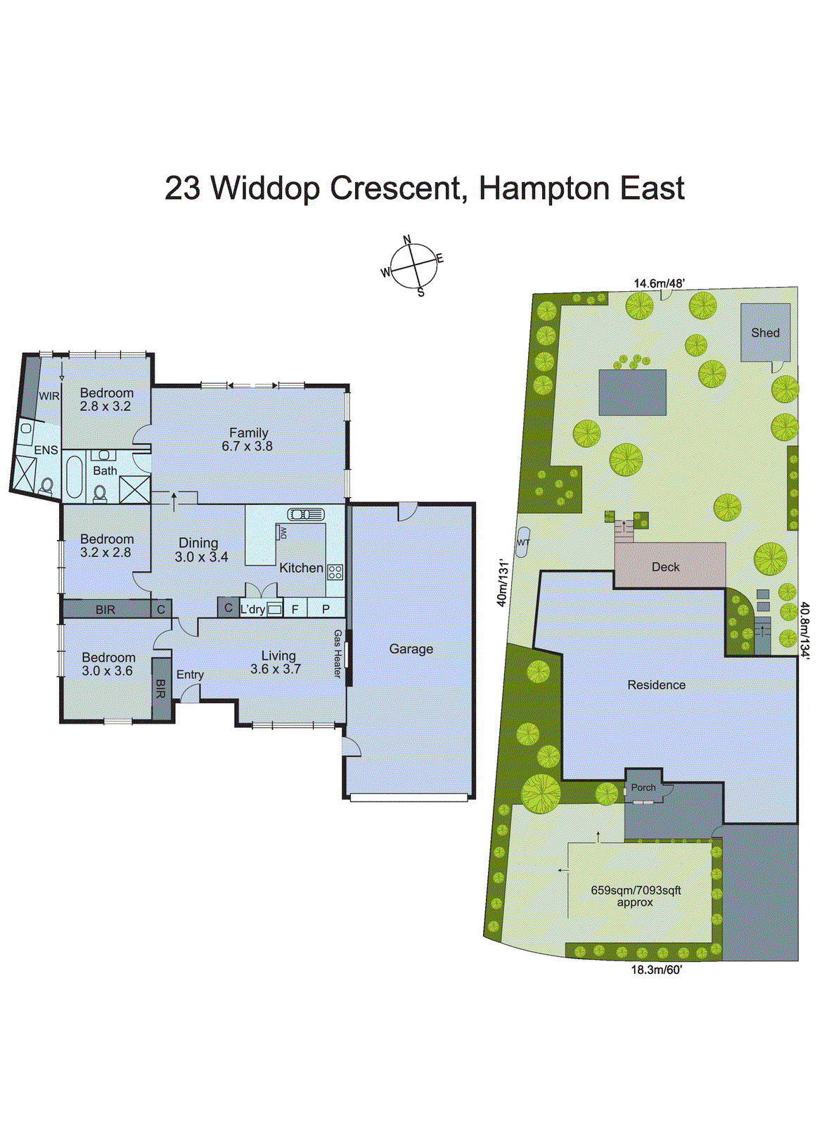 23 Widdop Crescent, Hampton East VIC 3188 - Floorplan