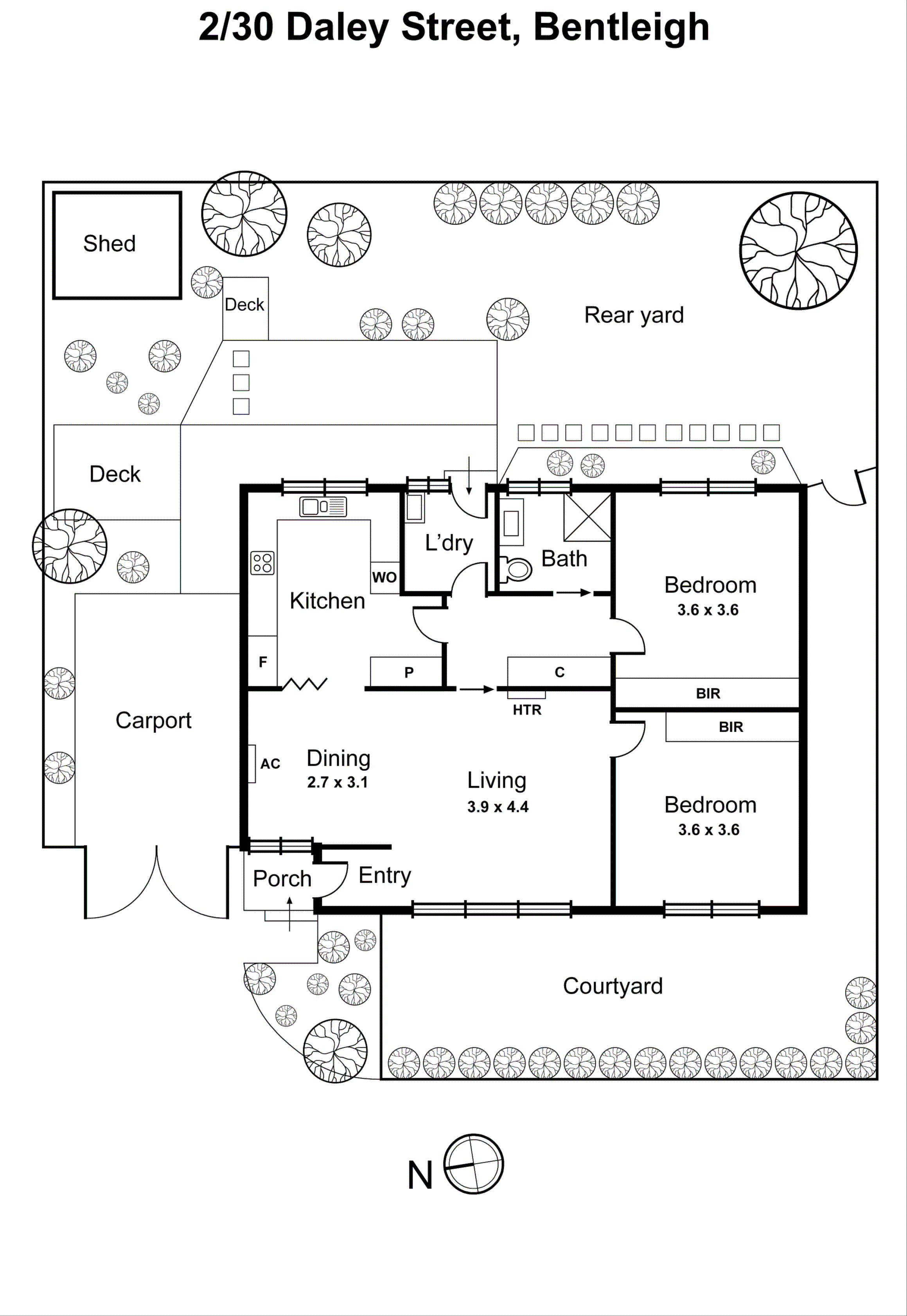 2/30 Daley Street, Bentleigh VIC 3204 - Floorplan