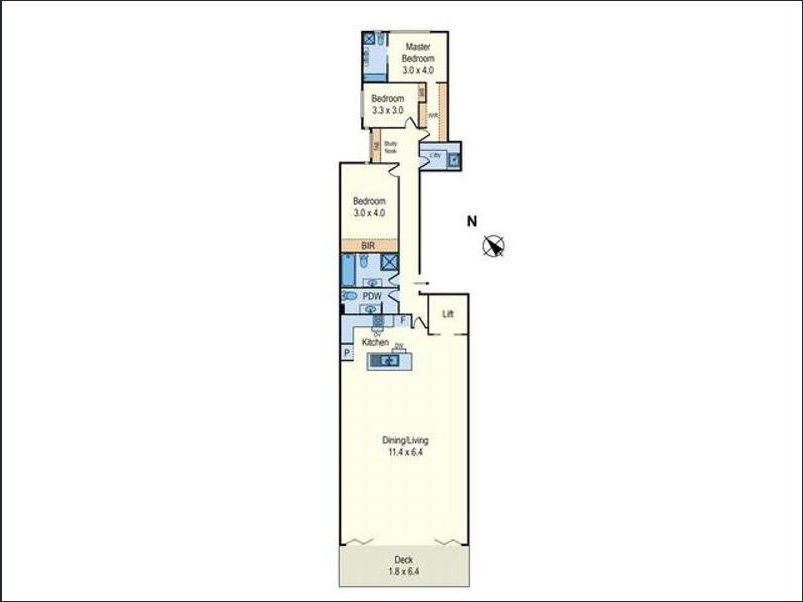 2/301 Beaconsfield Parade, MIDDLE PARK VIC 3206 - Floorplan
