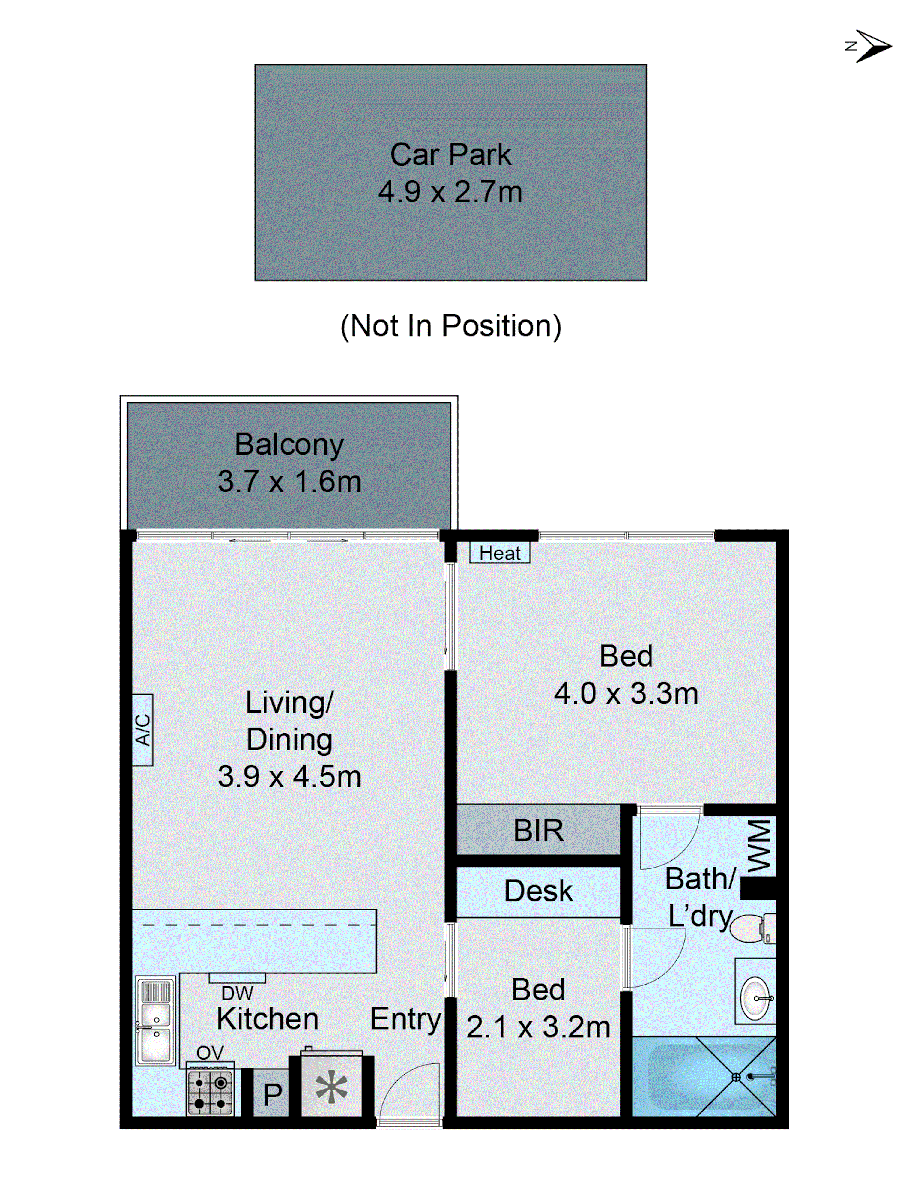 2304/2 Yarra Street, Geelong VIC 3220 - Floorplan