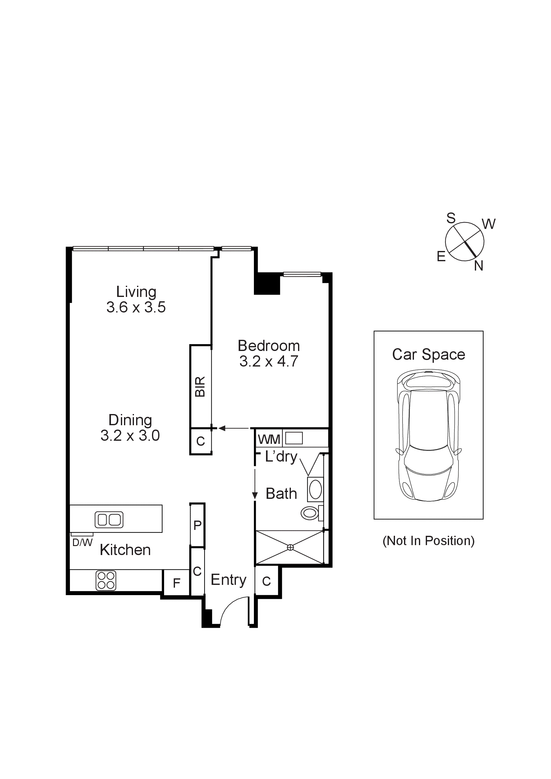 2308/1 Freshwater Place, Southbank VIC 3006 - Floorplan