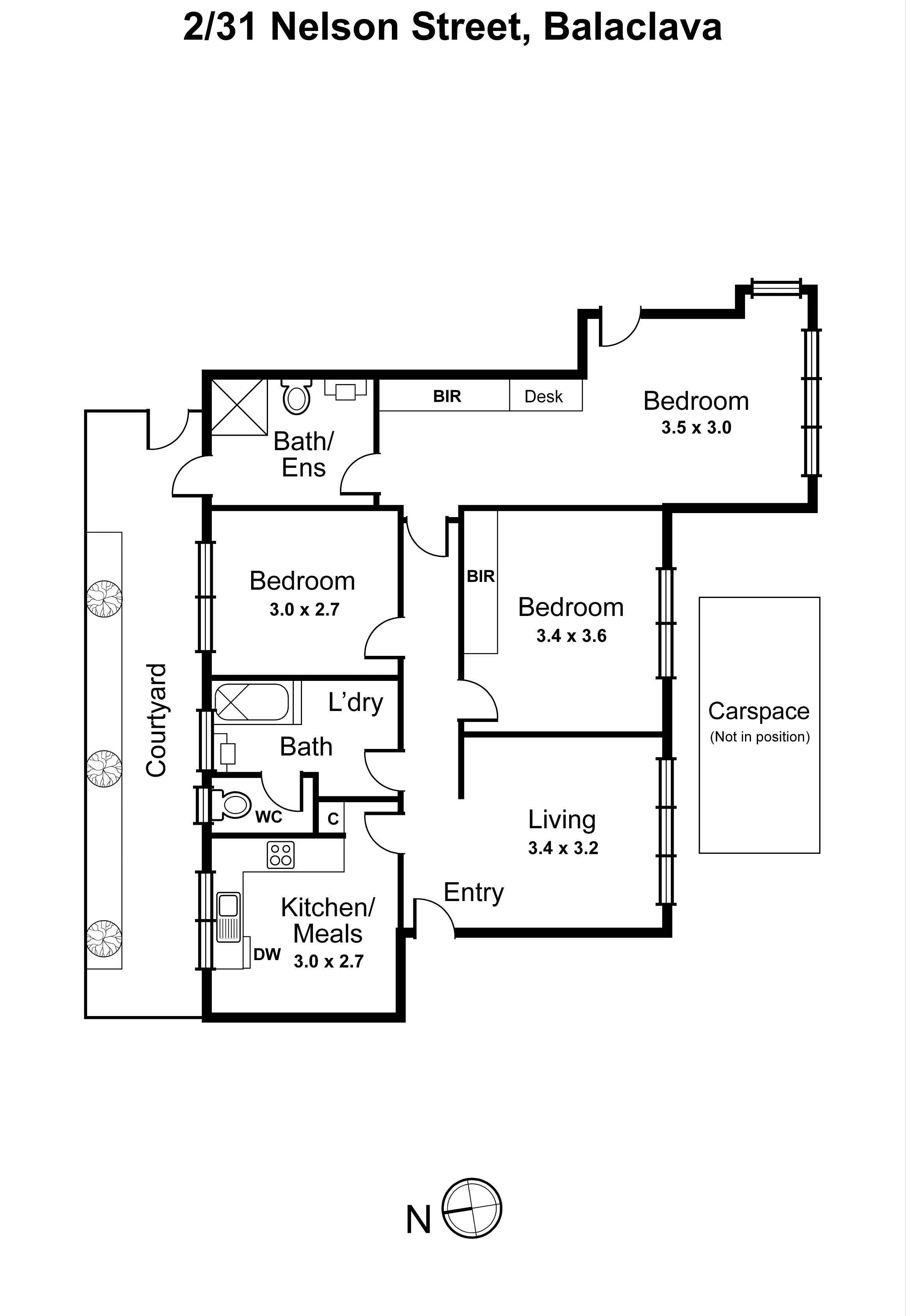 2/31 Nelson Street, Balaclava VIC 3183 - Floorplan