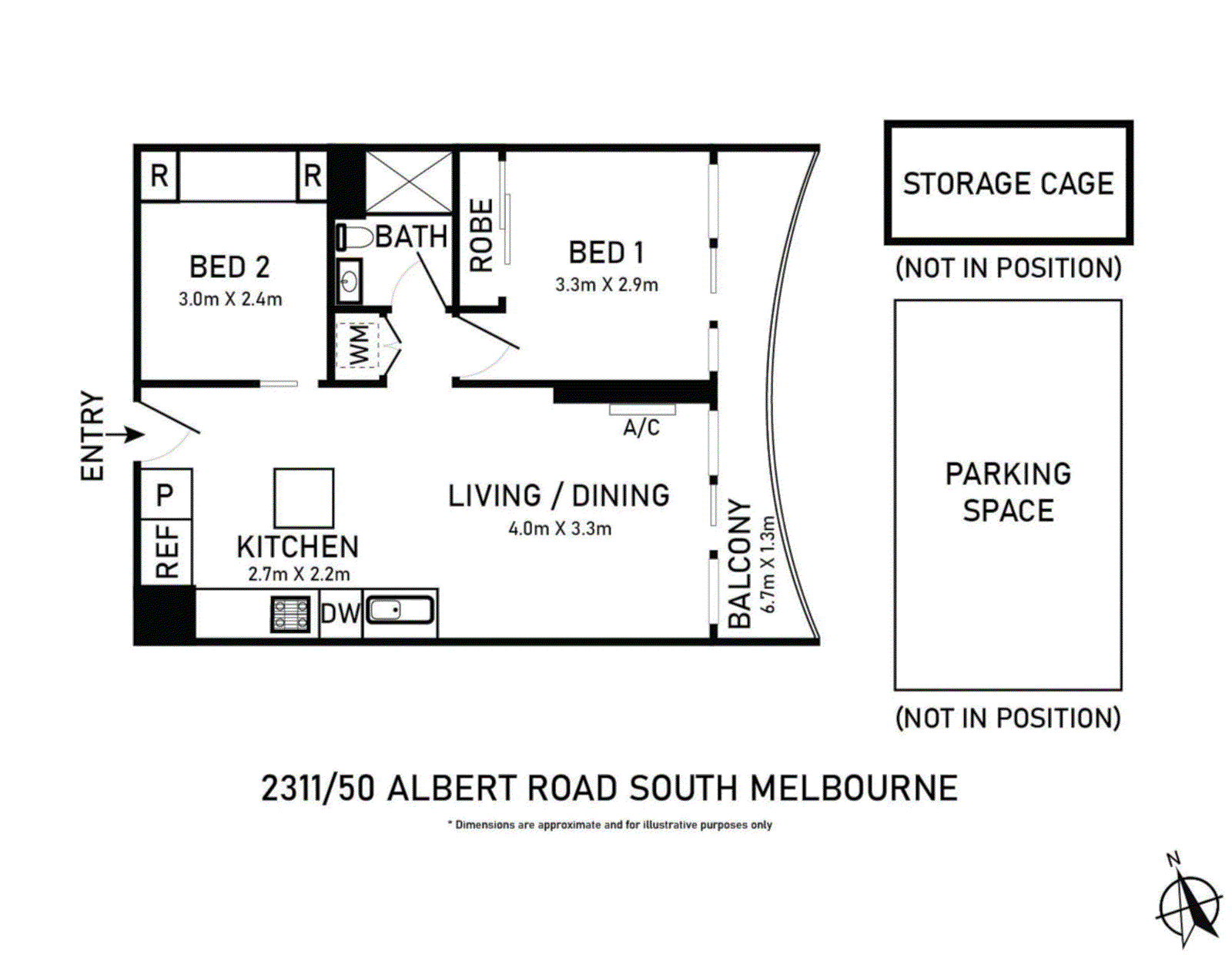 2311/50 Albert Road, South Melbourne VIC 3205 - Floorplan