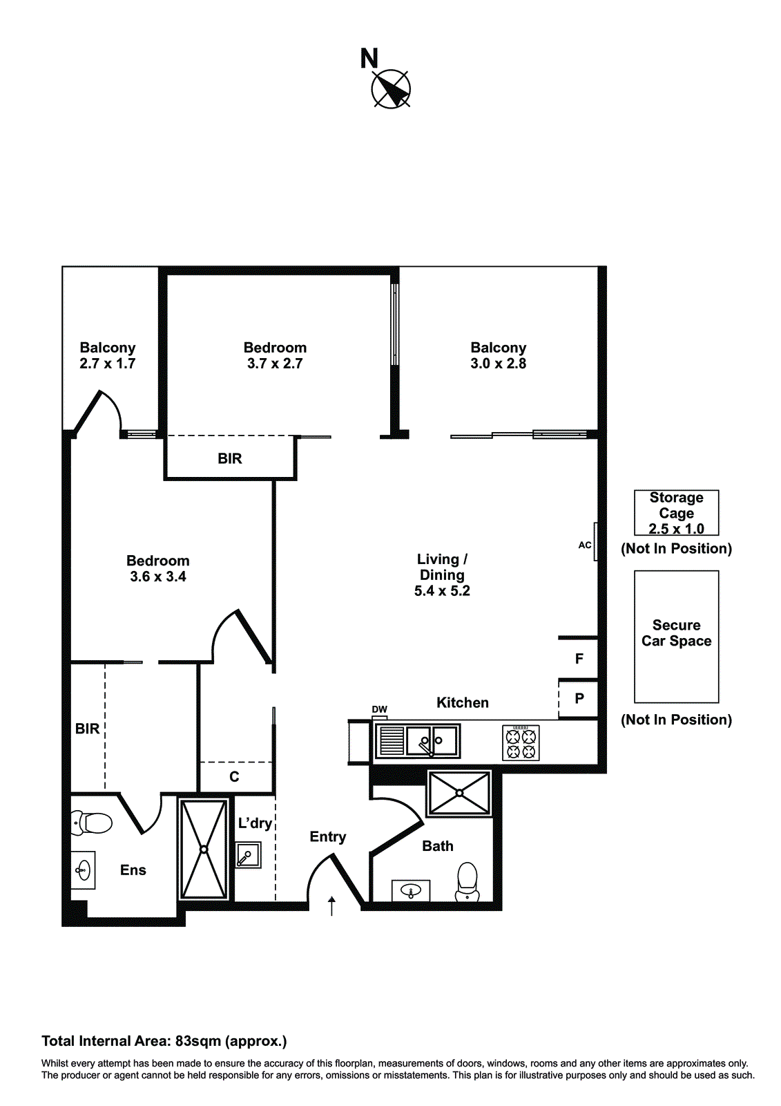 231/190 Ferguson Street, Williamstown VIC 3016 - Floorplan