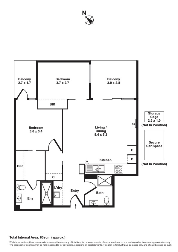 231/190 Ferguson Street, WILLIAMSTOWN VIC 3016 - Floorplan