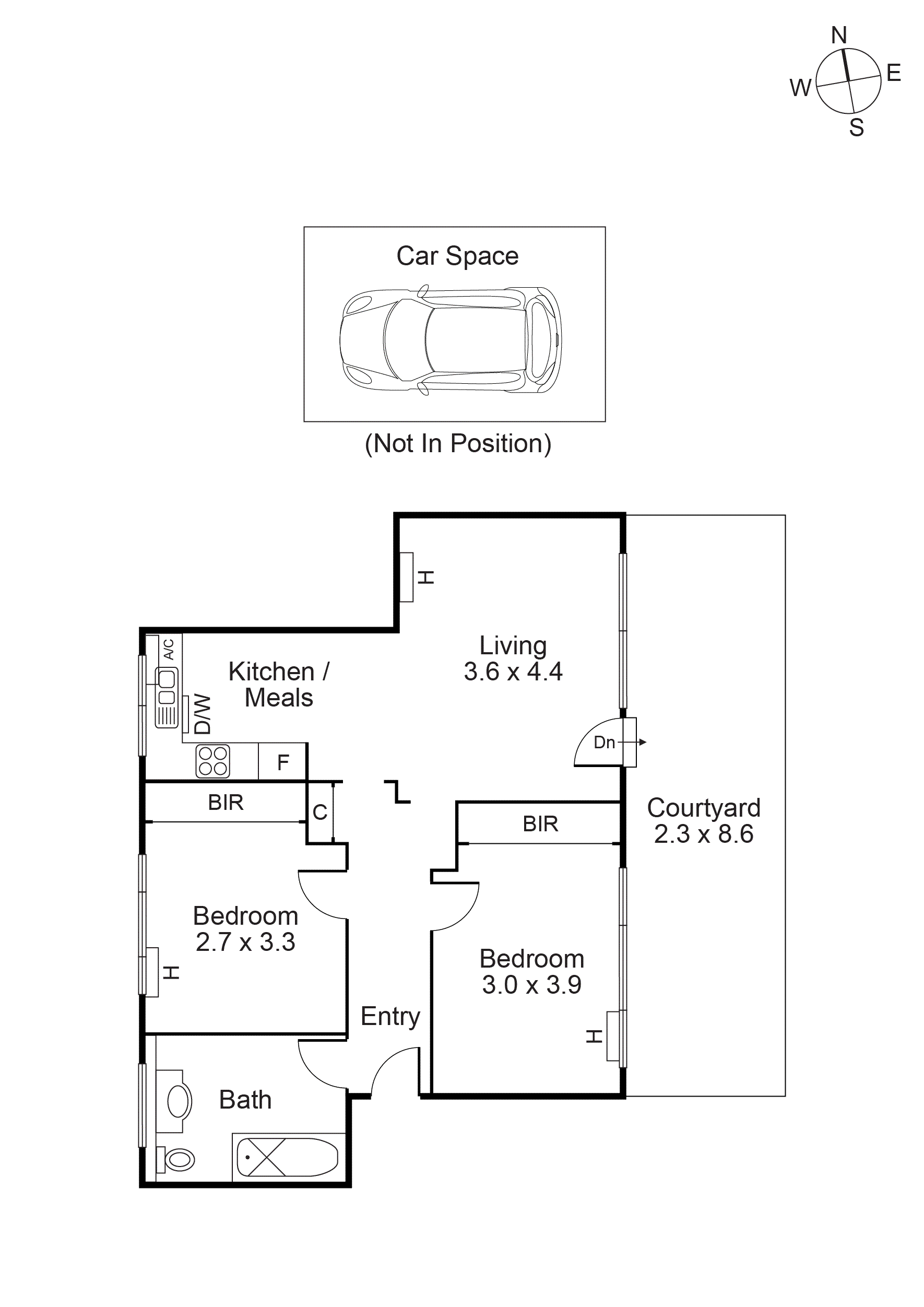 2/317 Dandenong Road, Prahran VIC 3181 - Floorplan