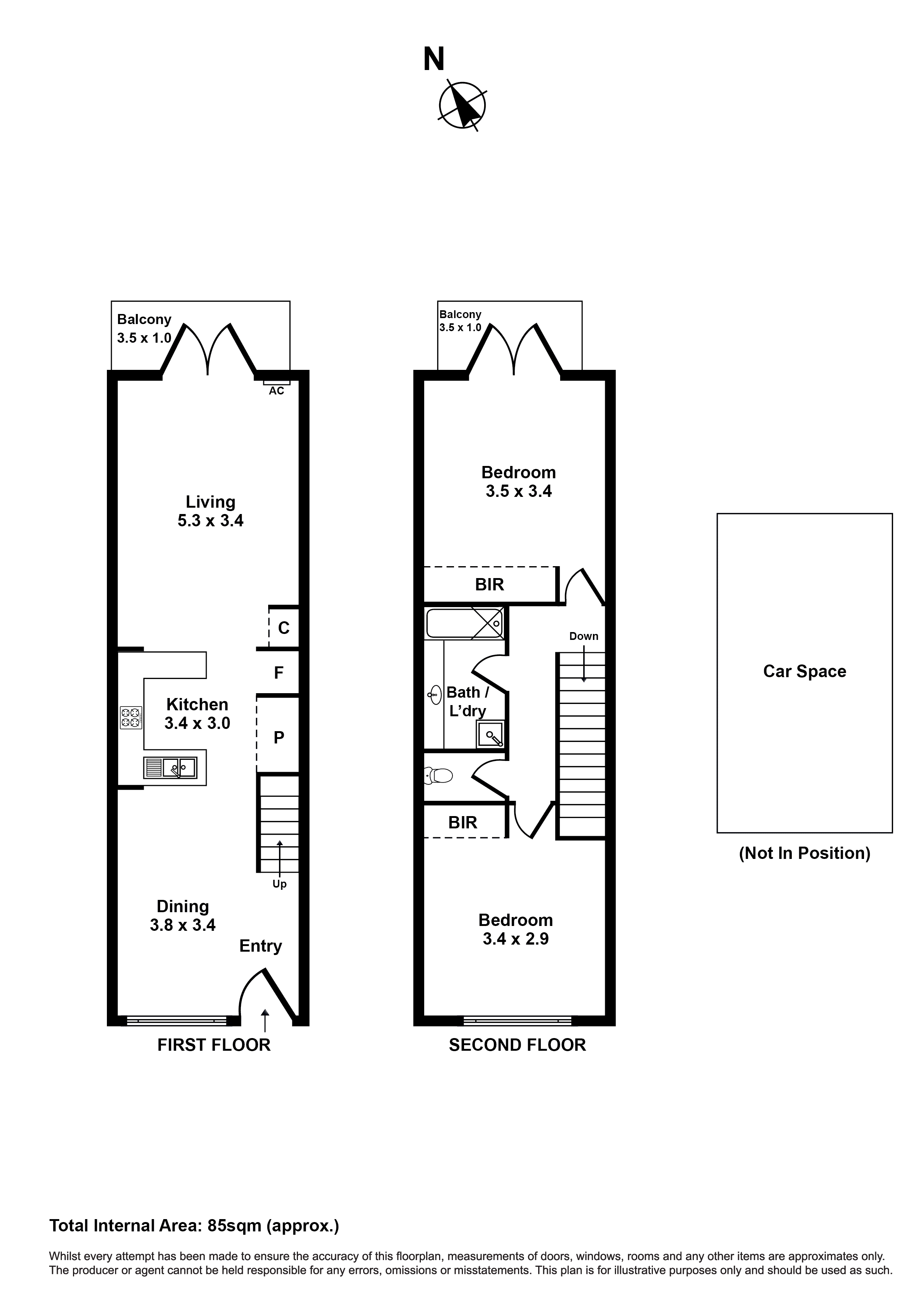 23/2 Ballarat Road, Footscray VIC 3011 - Floorplan