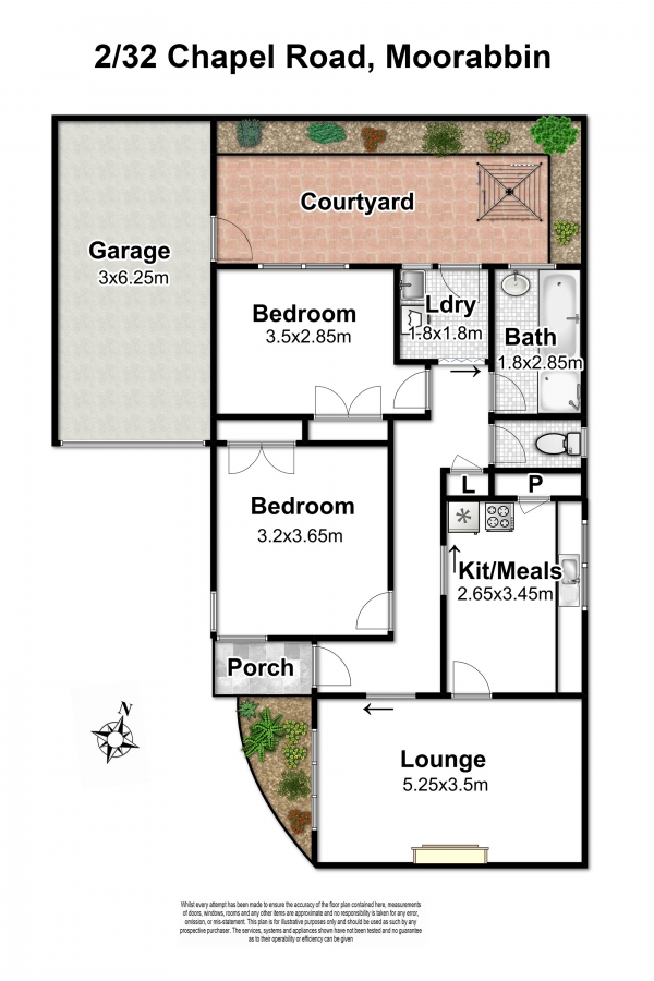 2/32 Chapel Road, MOORABBIN VIC 3189 - Floorplan