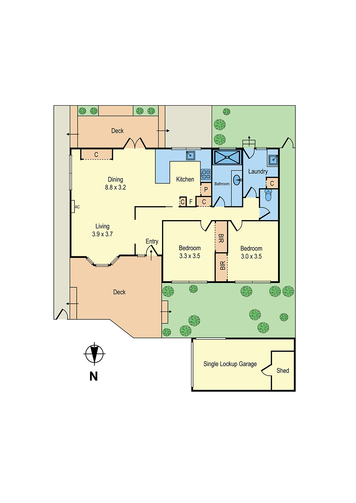 2/32 Elliott Street, Parkdale VIC 3195 - Floorplan
