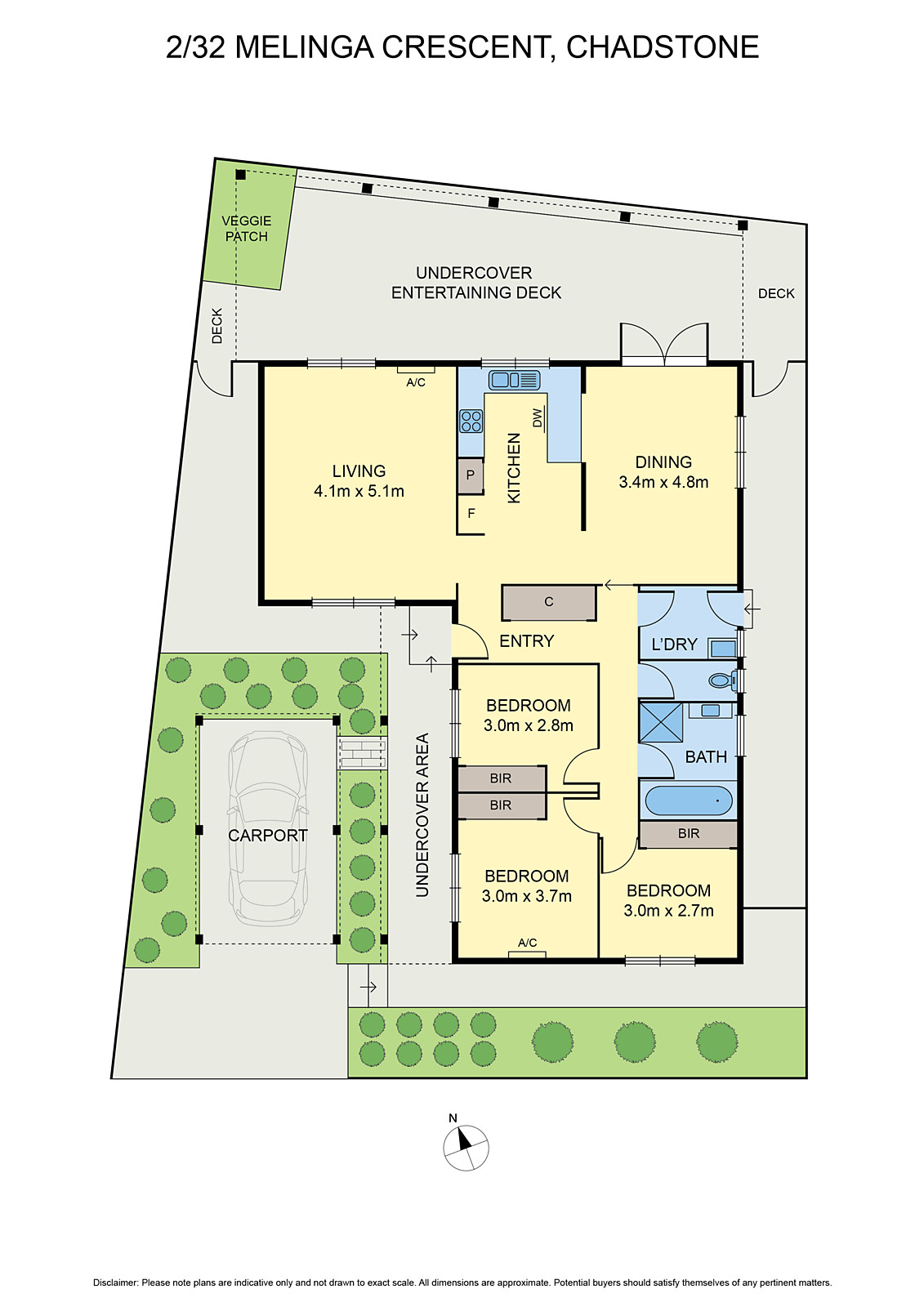 2/32 Melinga Crescent, Chadstone VIC 3148 - Floorplan
