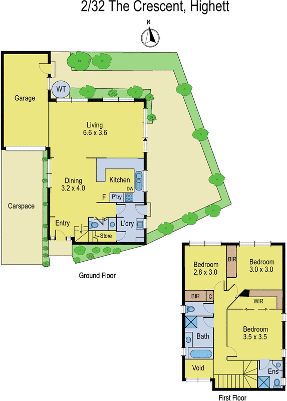 2/32 The Crescent, Highett VIC 3190 - Floorplan