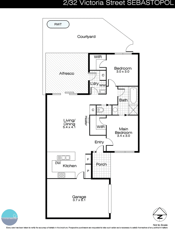 2/32 Victoria Street, Sebastopol VIC 3356 - Floorplan