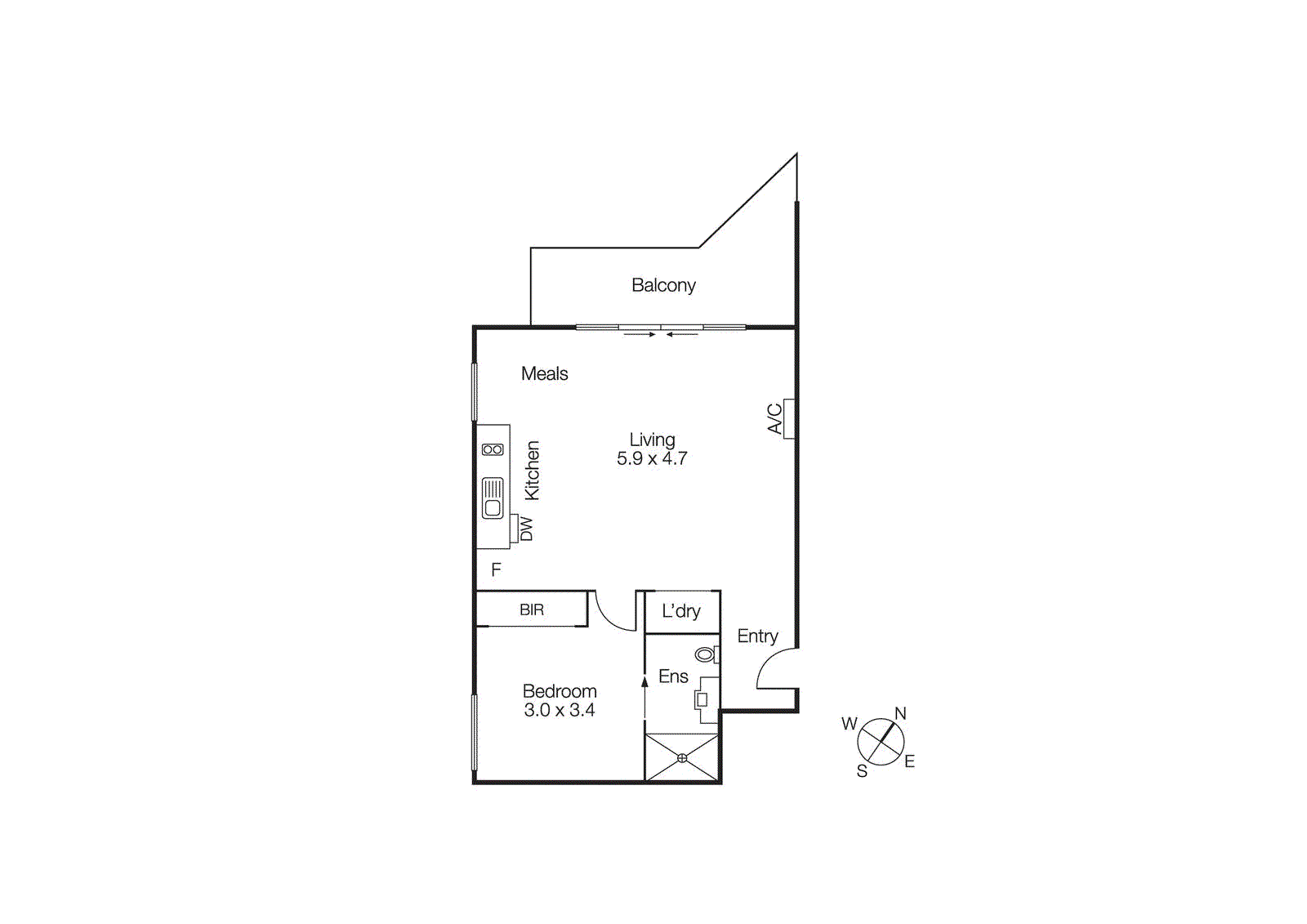 23/23 Irwell Street, St Kilda VIC 3182 - Floorplan