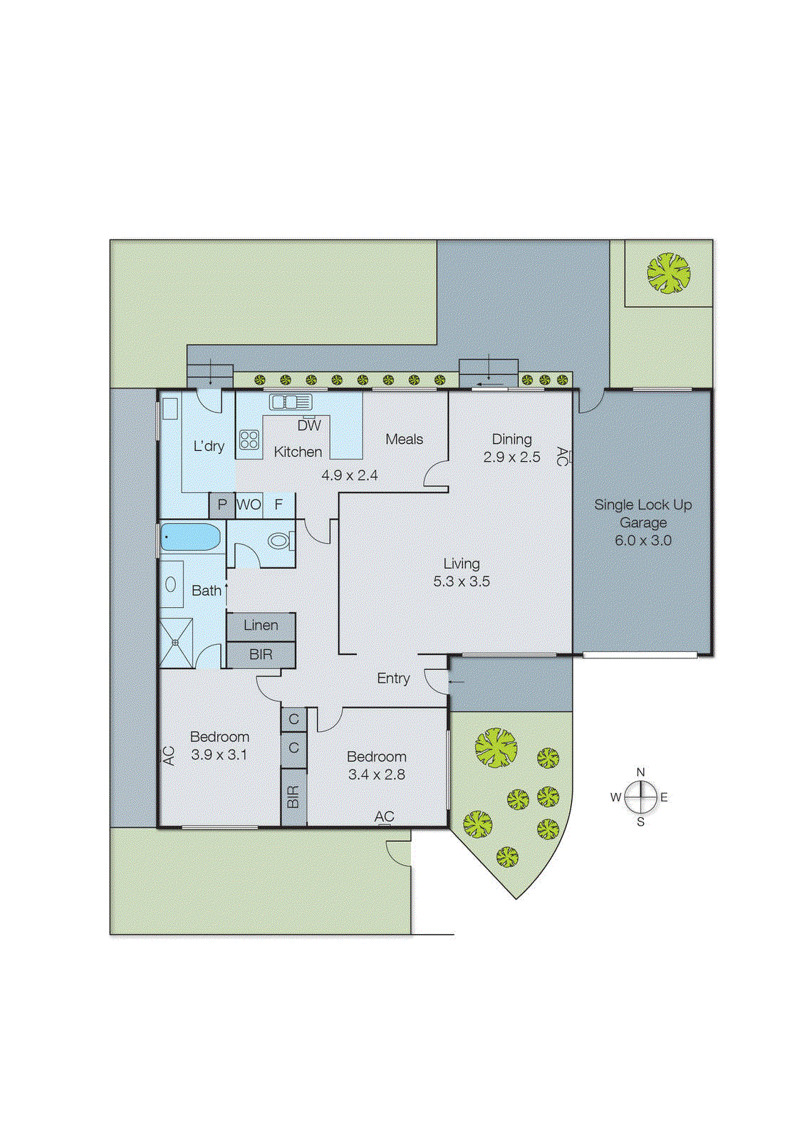 2/33 Cedric Street, Mordialloc VIC 3195 - Floorplan