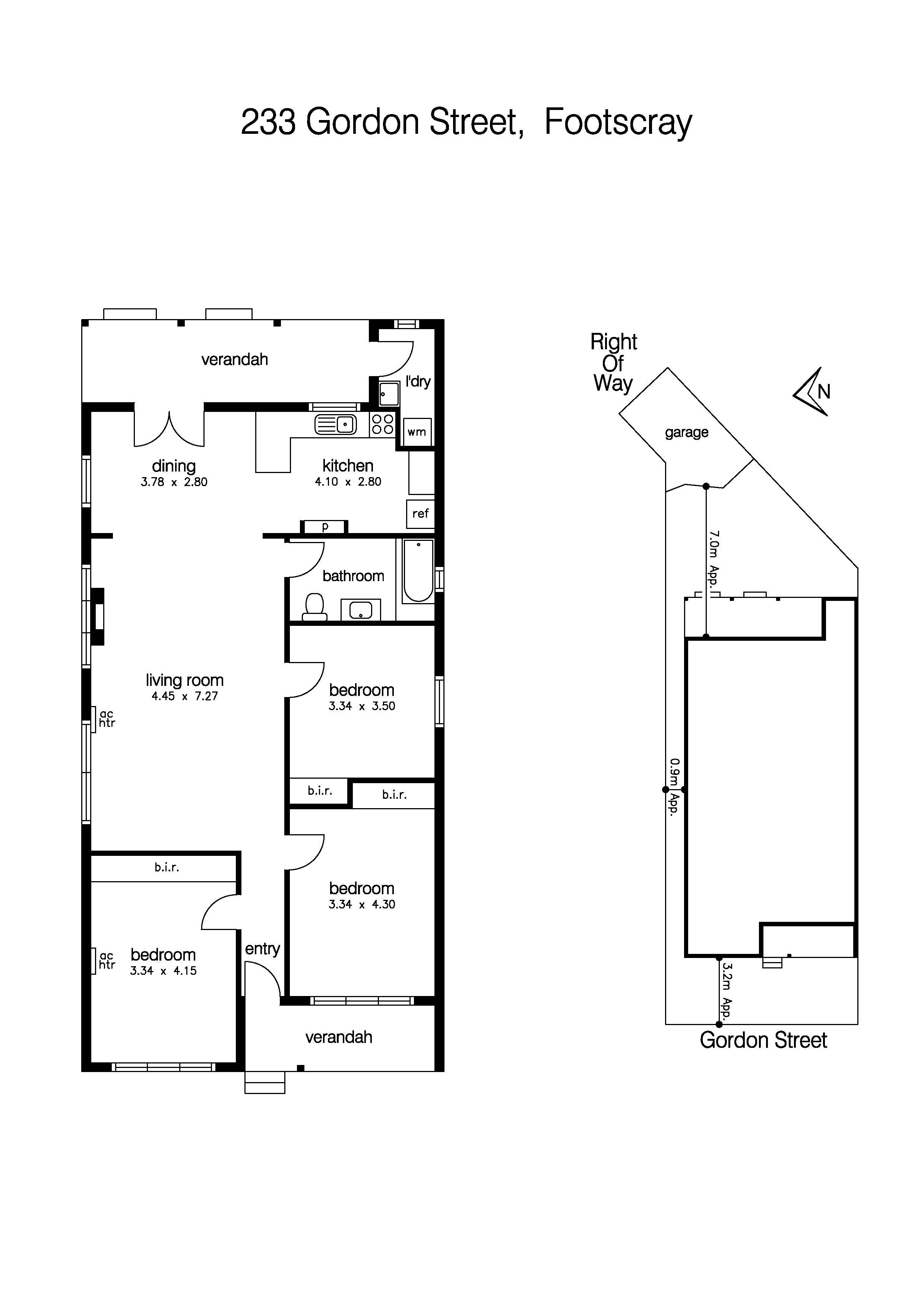 233 Gordon Street, FOOTSCRAY VIC 3011 - Floorplan
