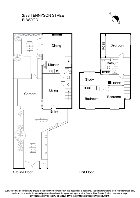 2/33 Tennyson Street, ELWOOD VIC 3184 - Floorplan