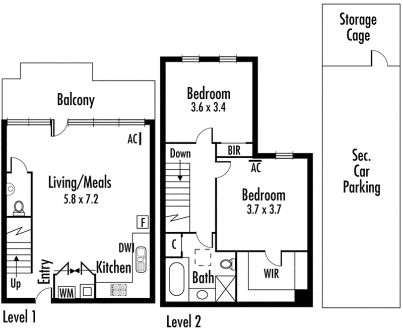 2/332 Centre Road, Bentleigh VIC 3204 - Floorplan