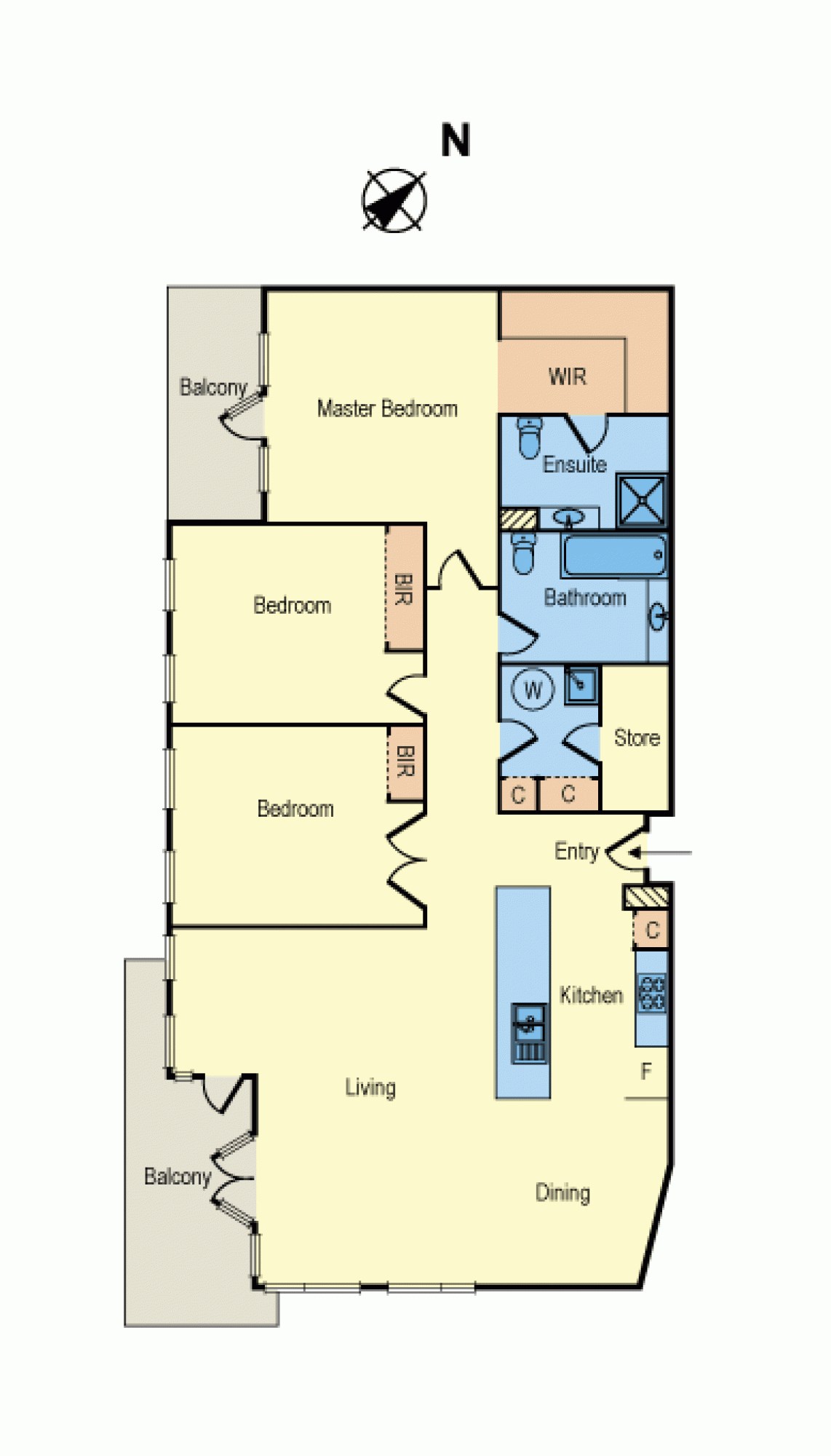 23/39 Esplanade East, PORT MELBOURNE VIC 3207 - Floorplan