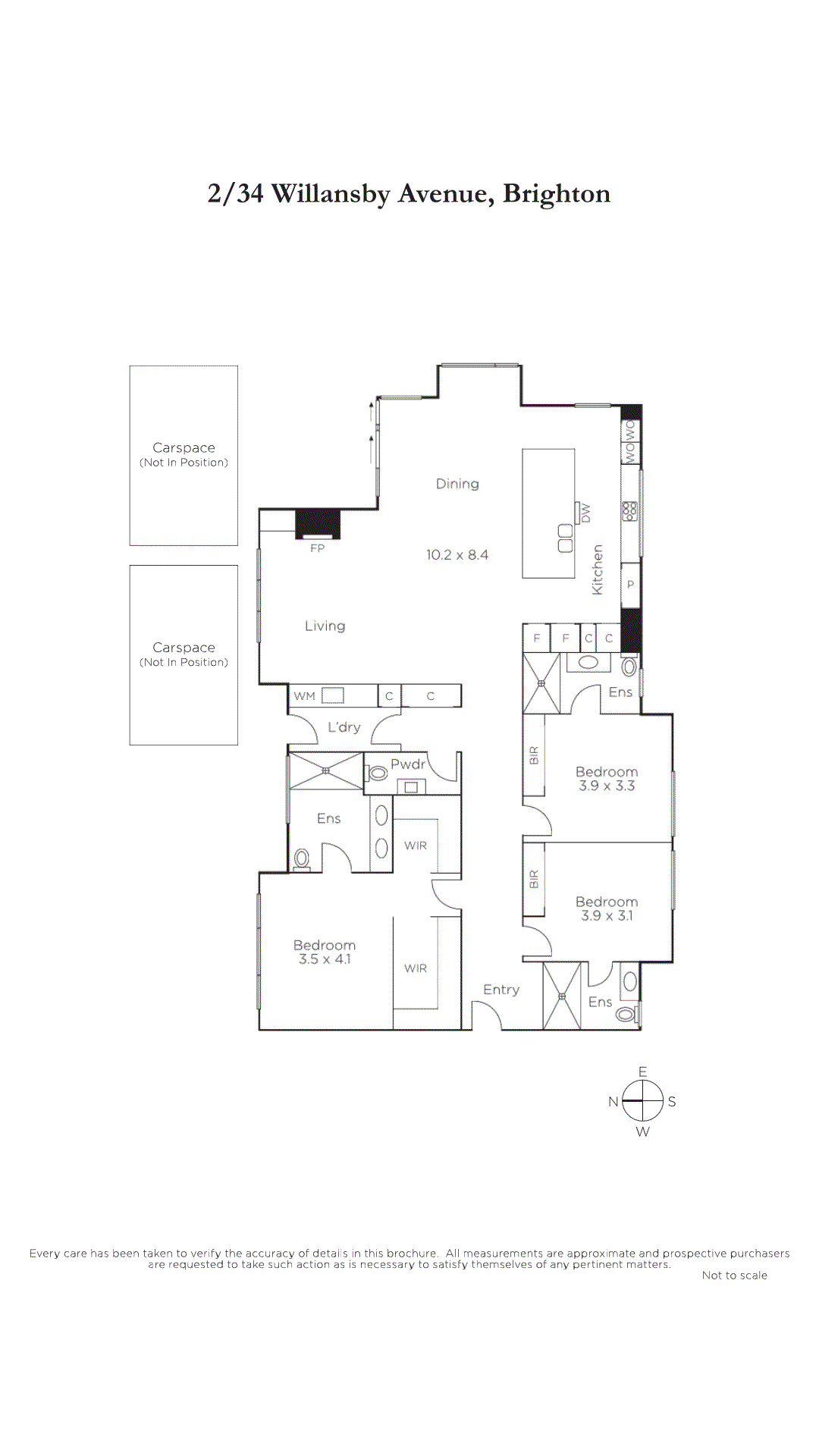 2/34 Willansby Avenue, BRIGHTON VIC 3186 - Floorplan