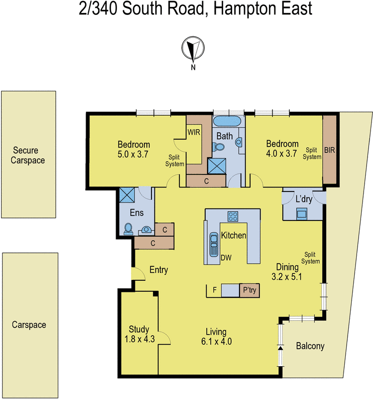 2/340 South Road, Hampton East VIC 3188 - Floorplan