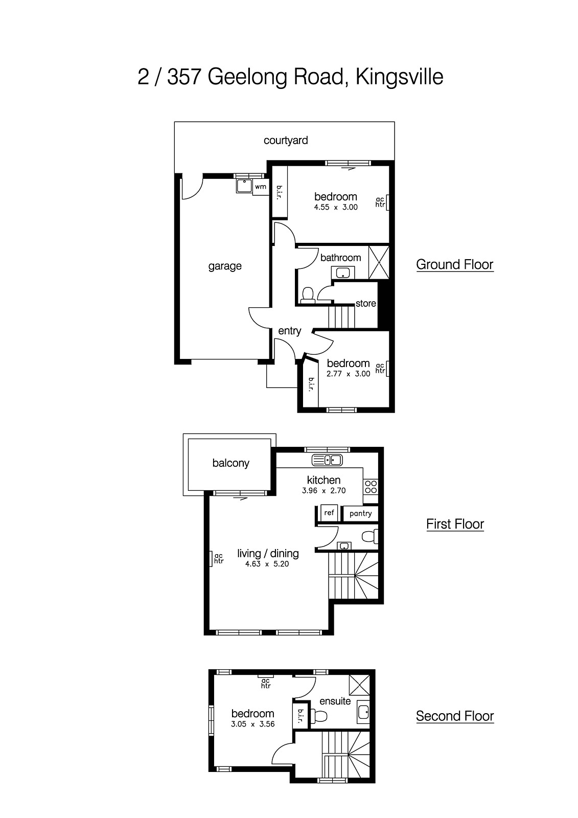 2/357 Geelong Road, Kingsville VIC 3012 - Floorplan
