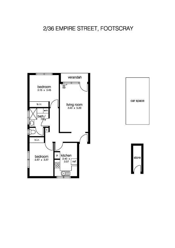 2/36 Empire Street, FOOTSCRAY VIC 3011 - Floorplan