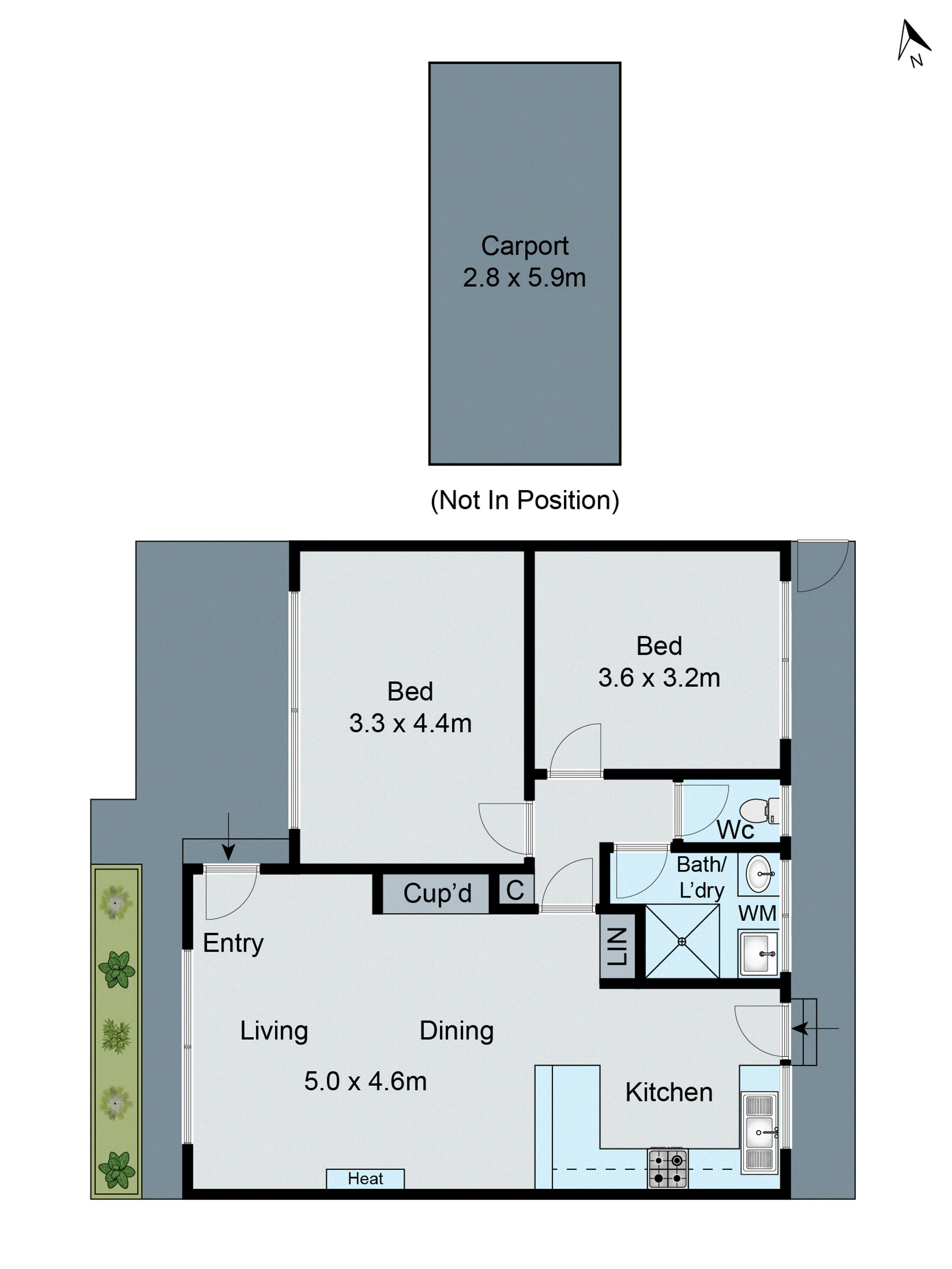 2/36 Orr Street, Manifold Heights VIC 3218 - Floorplan