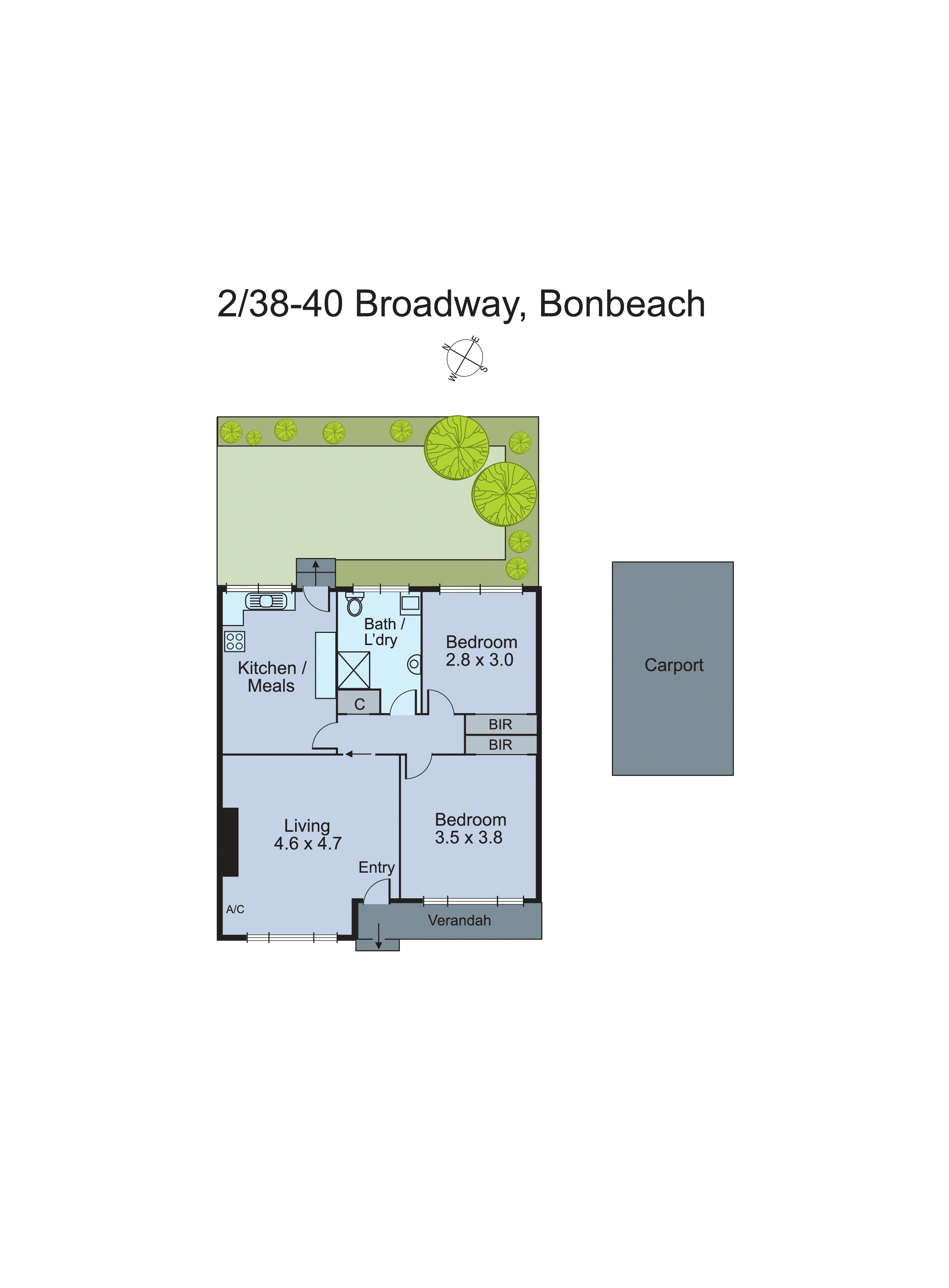 2/38-40 Broadway, Bonbeach VIC 3196 - Floorplan
